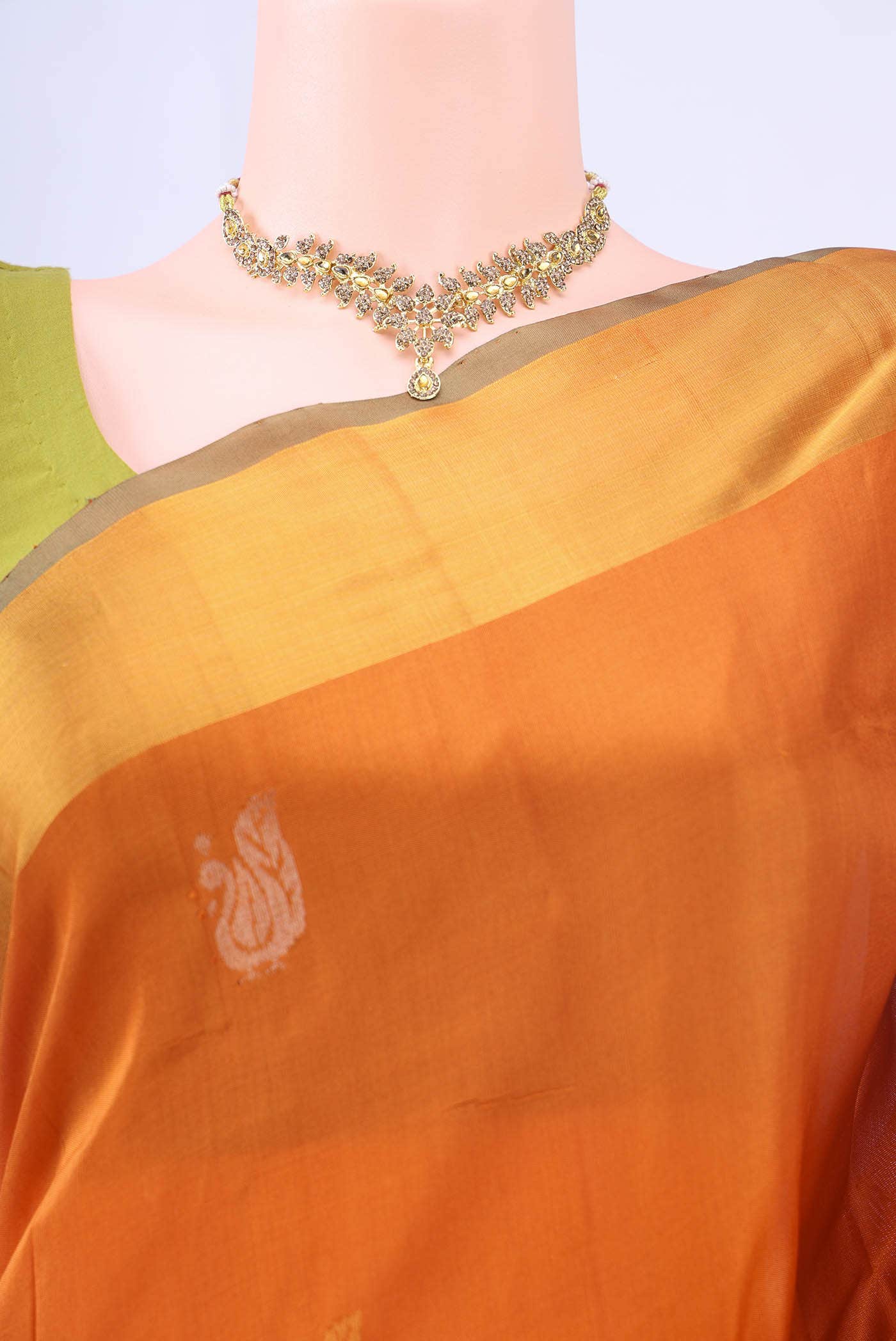 Orange Uppada Silk Saree