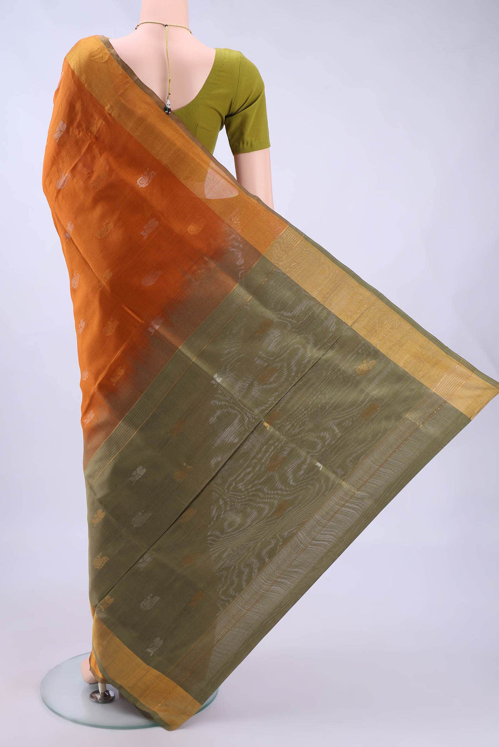 Orange Uppada Silk Saree