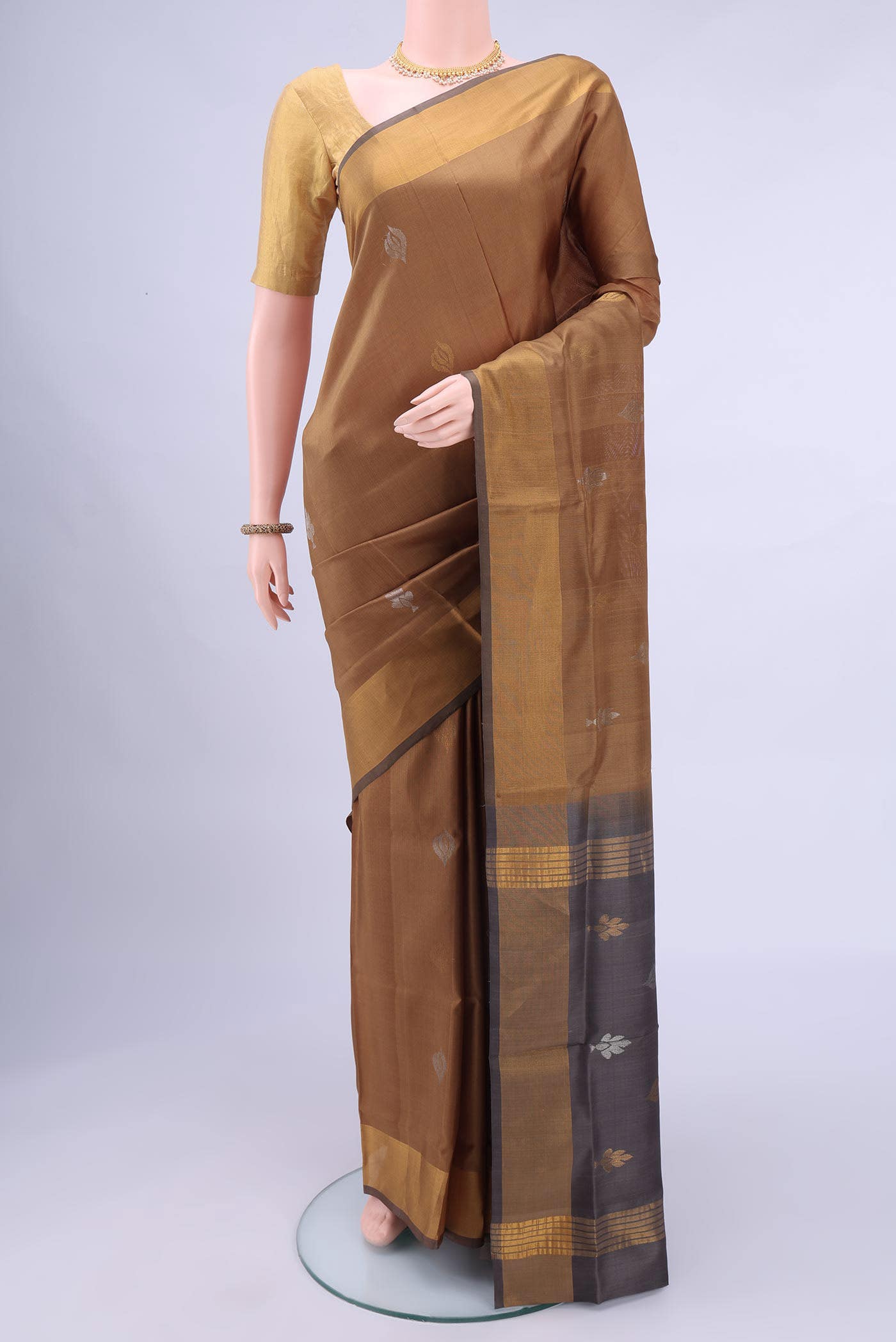 Cinnamon Uppada Silk Saree