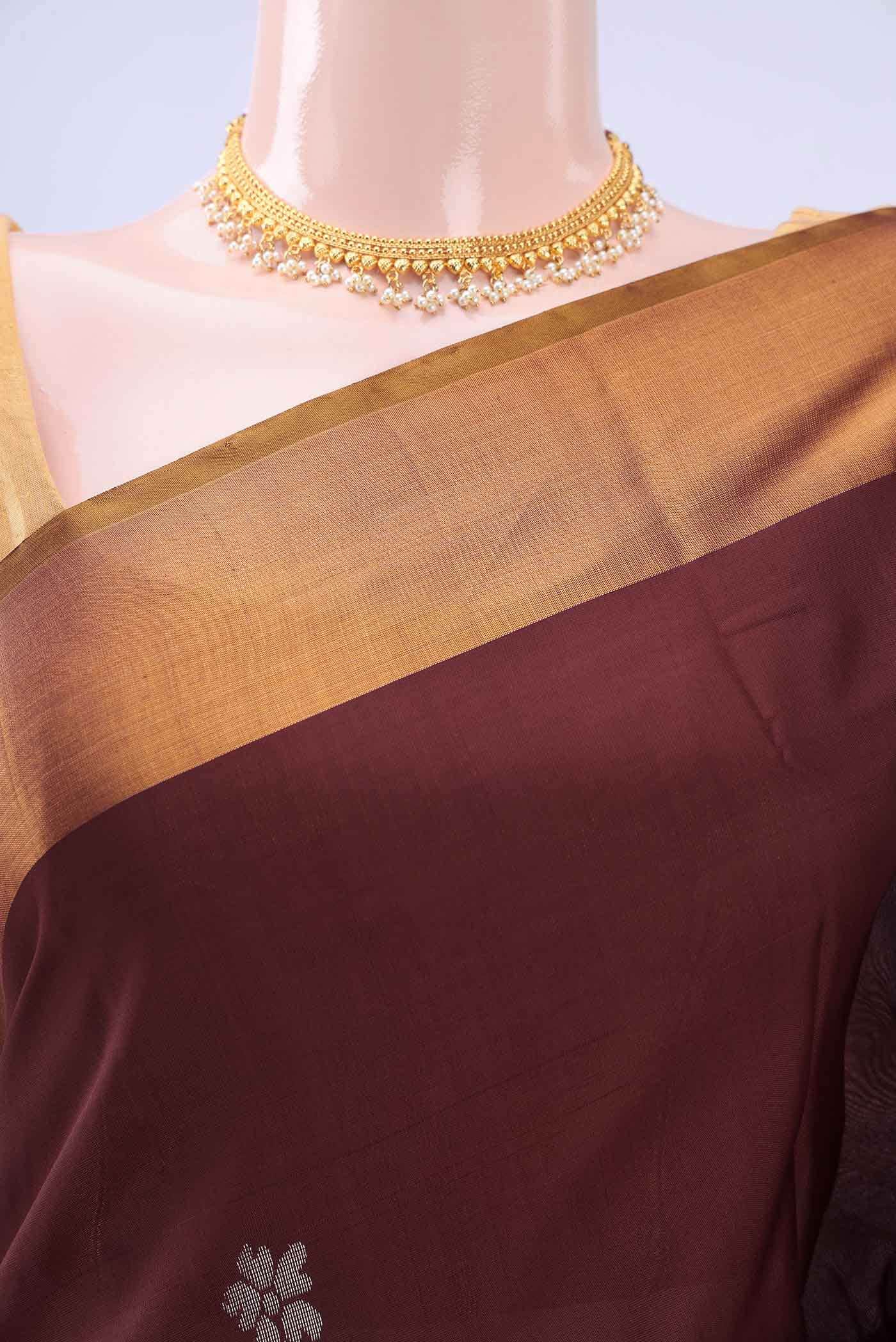 Maroon Uppada Silk Saree