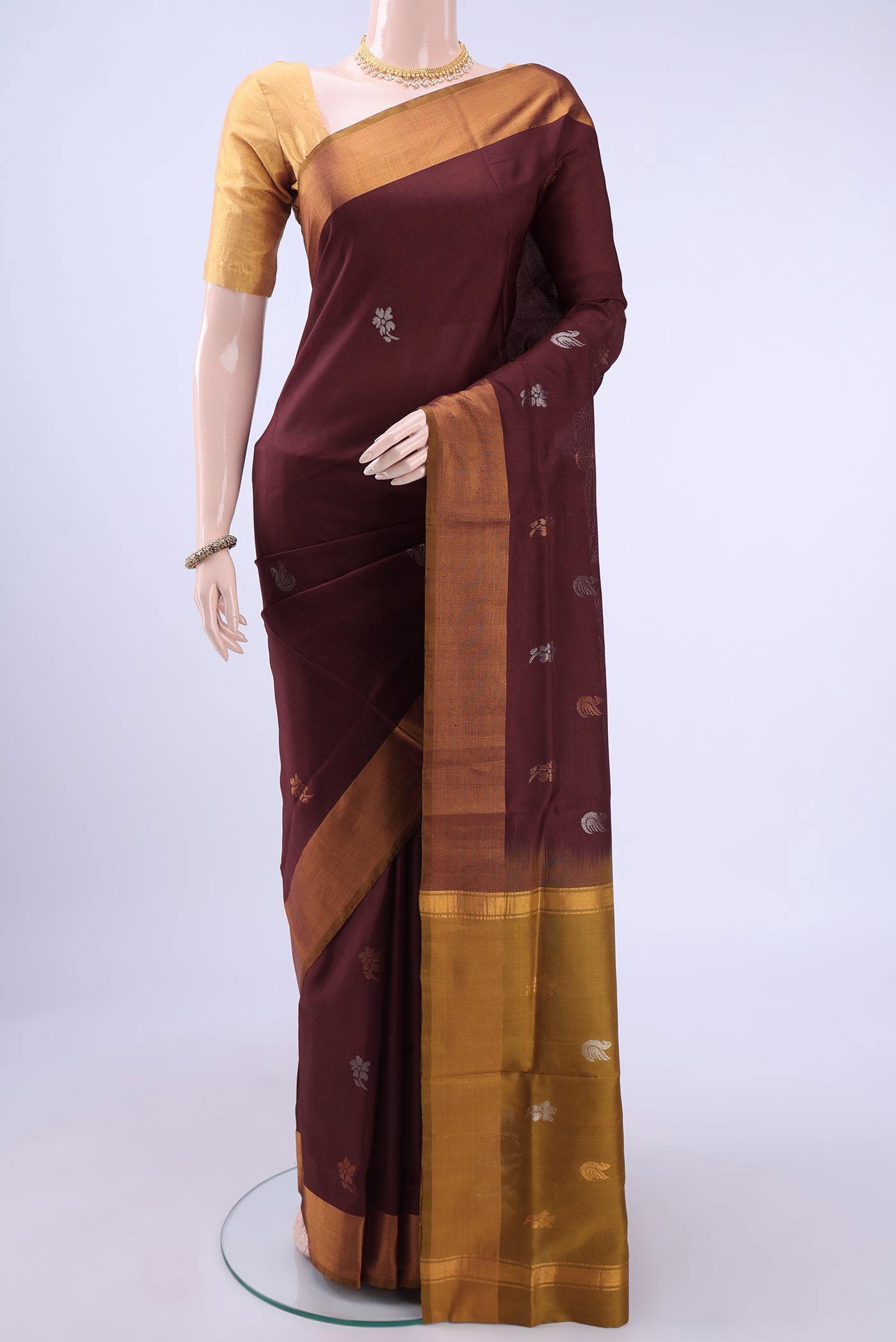Maroon Uppada Silk Saree
