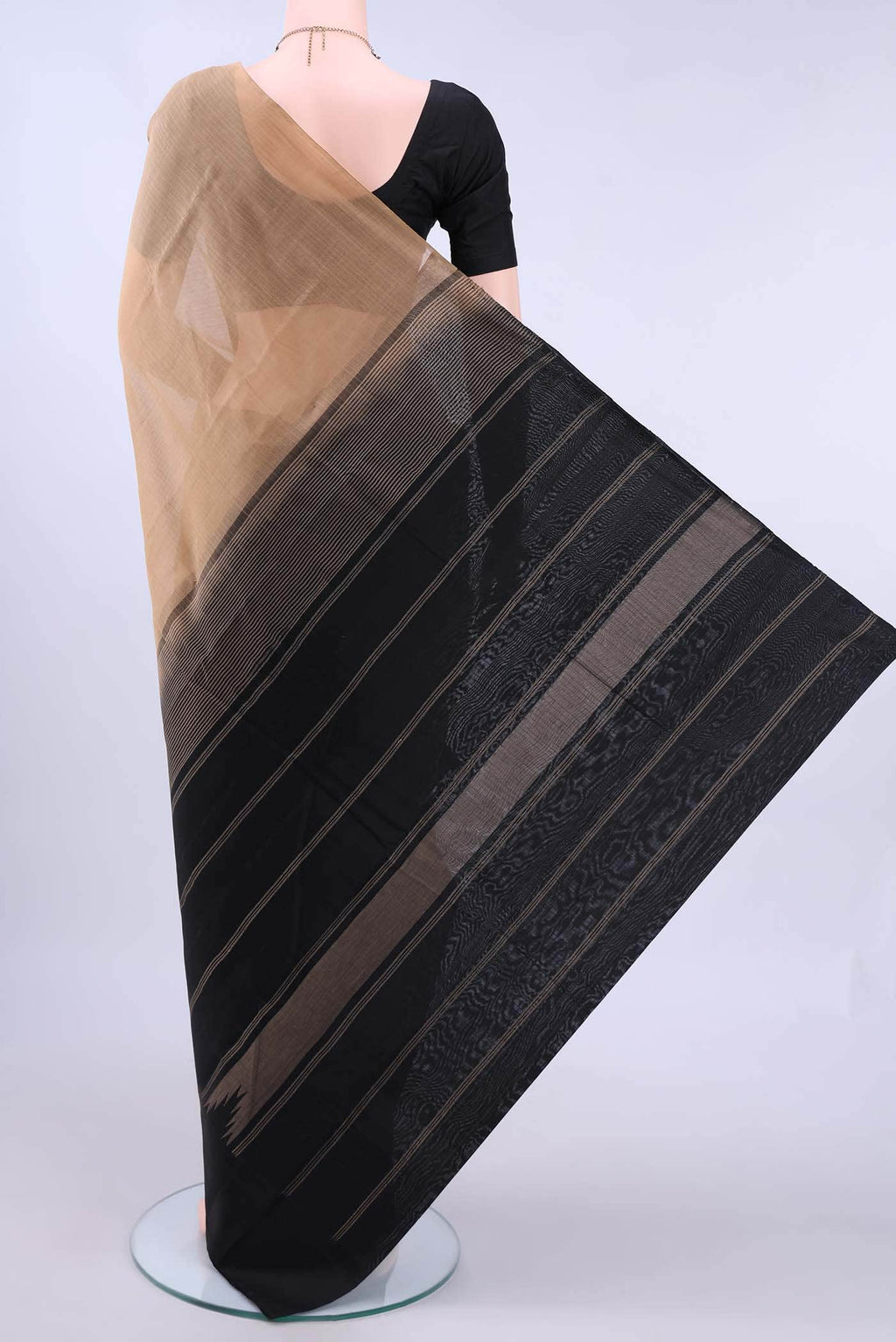 Dark Beige Kanchi Cotton Saree