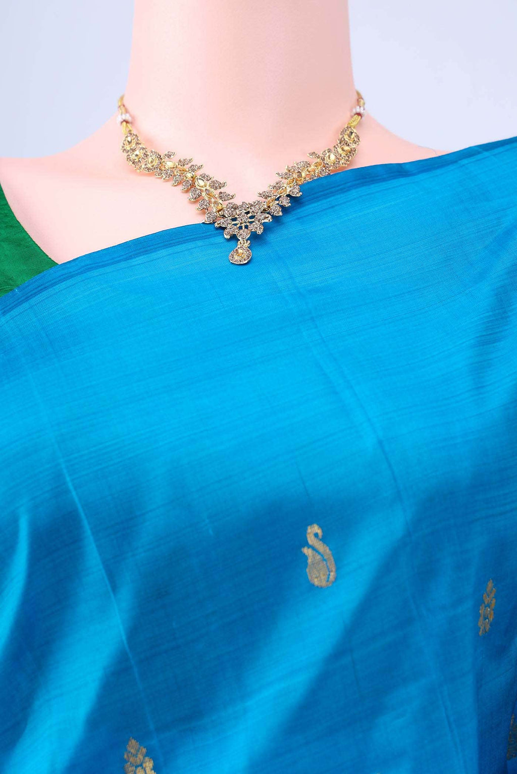Dark Blue Kanchipuram Saree