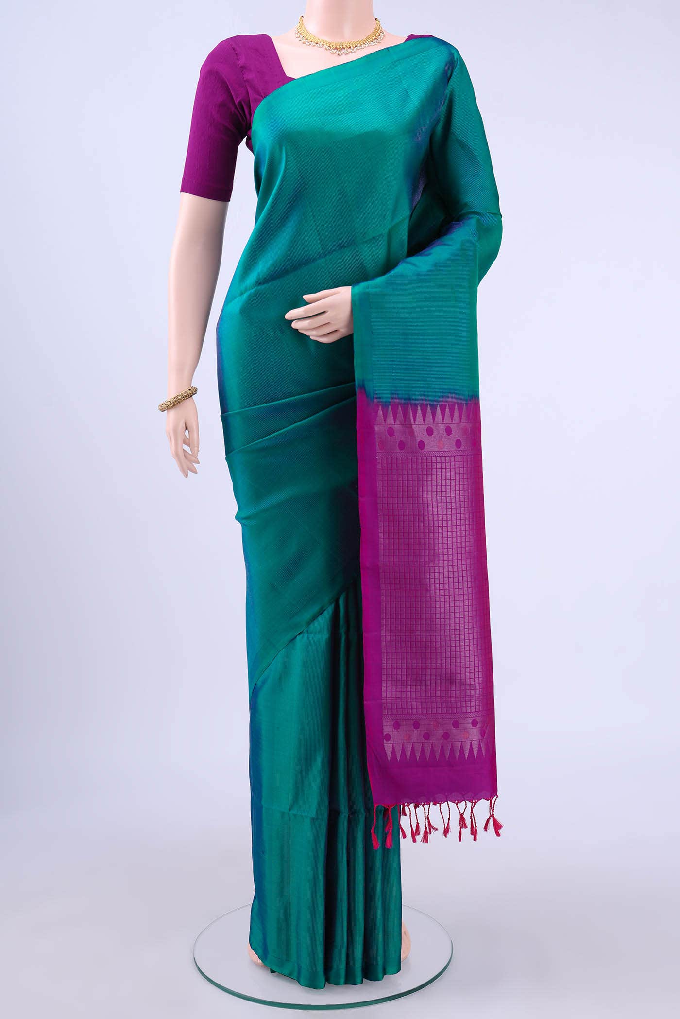 no Dual Tone Soft Silk Saree