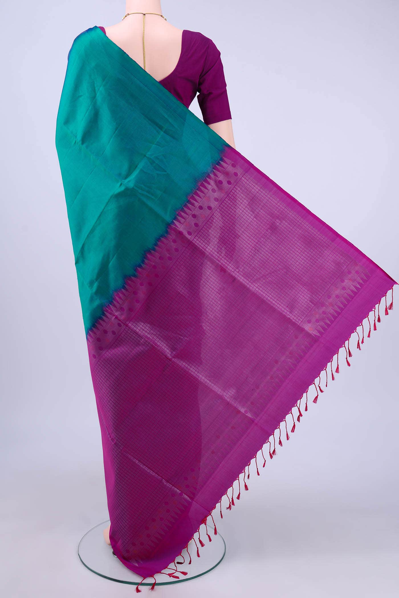 no Dual Tone Soft Silk Saree