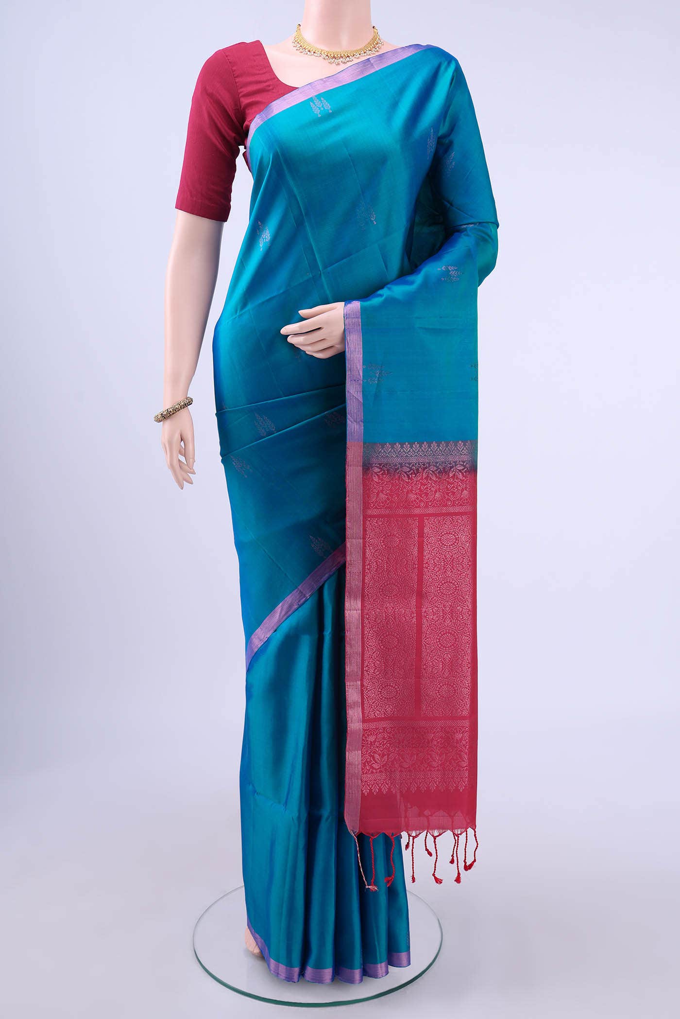 no Dual Tone Soft Silk Saree
