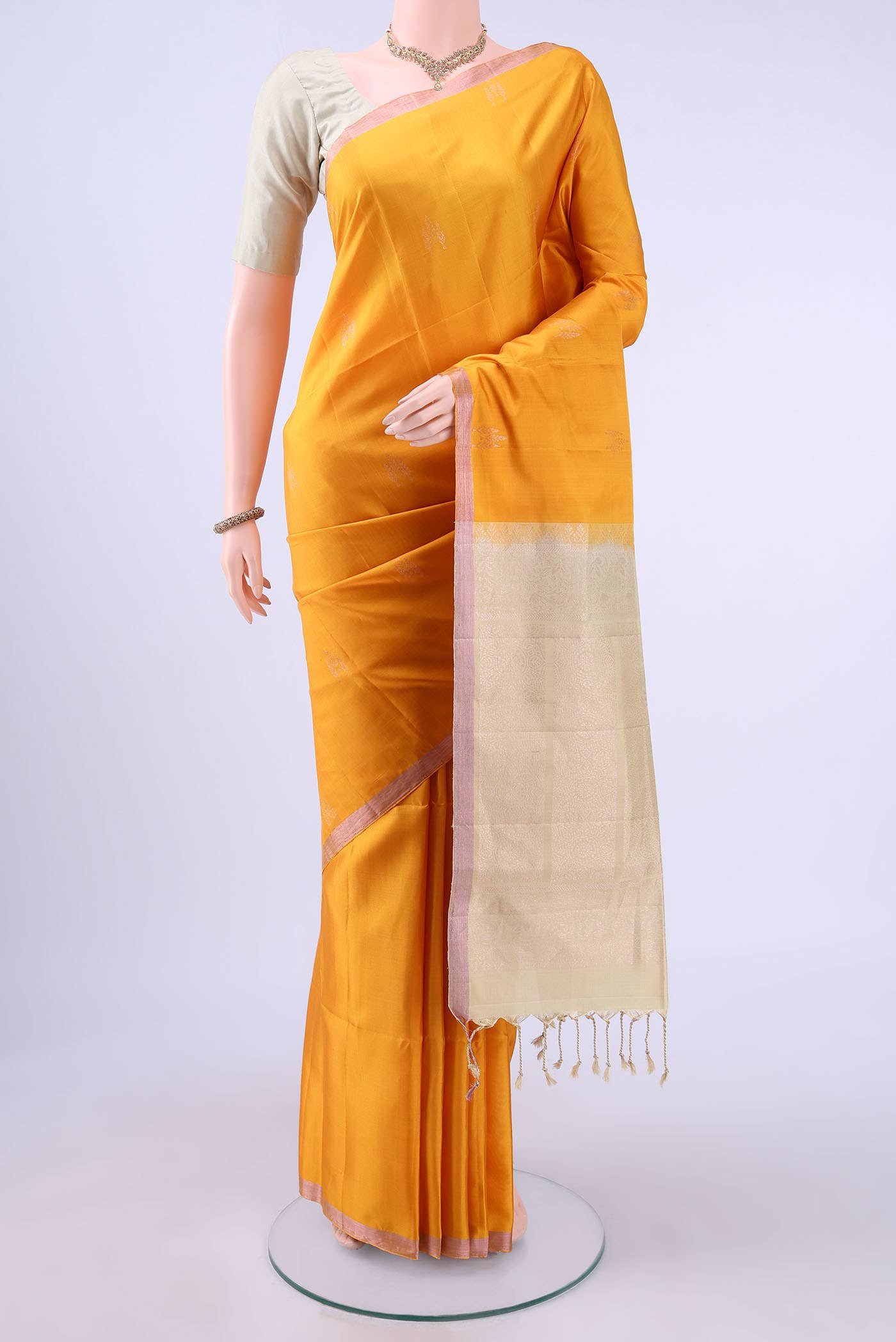 Yellow Soft Silk Saree