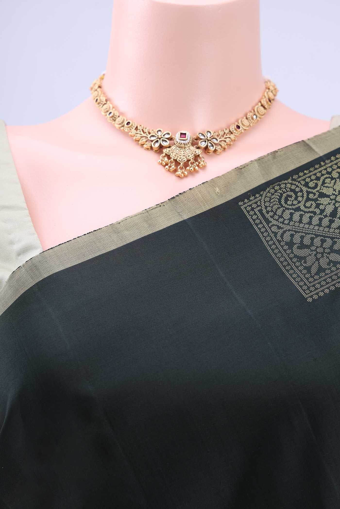 Black Soft Silk Saree
