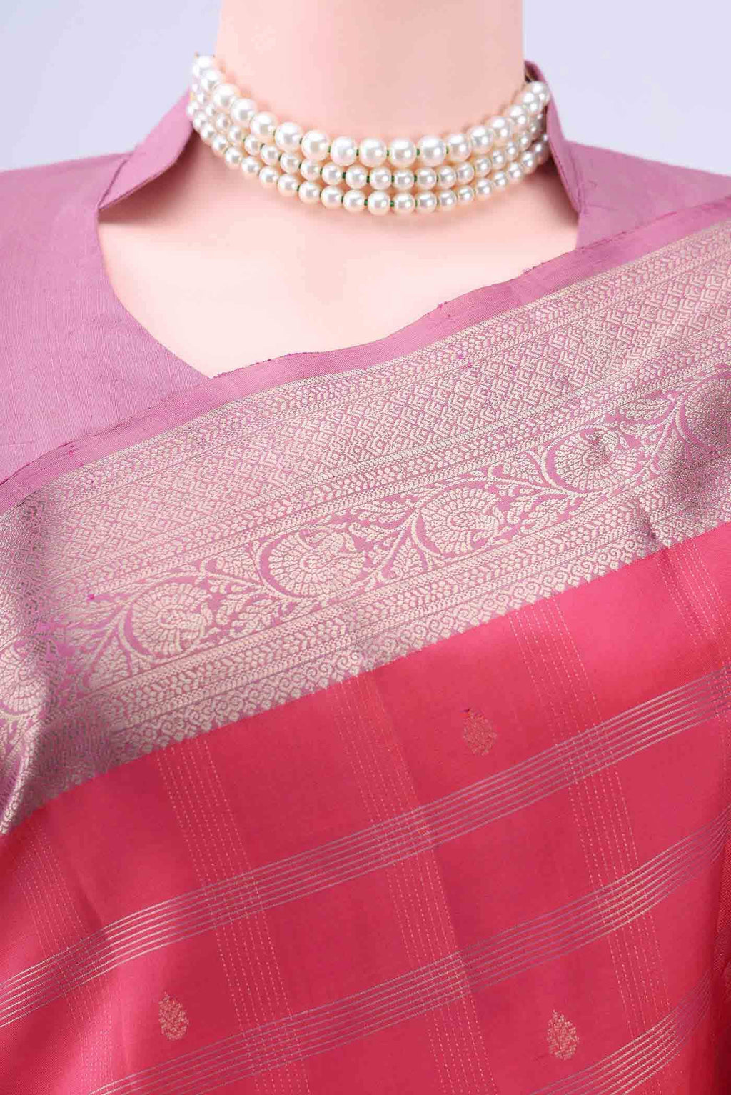 Imperial Pink Soft Silk Saree