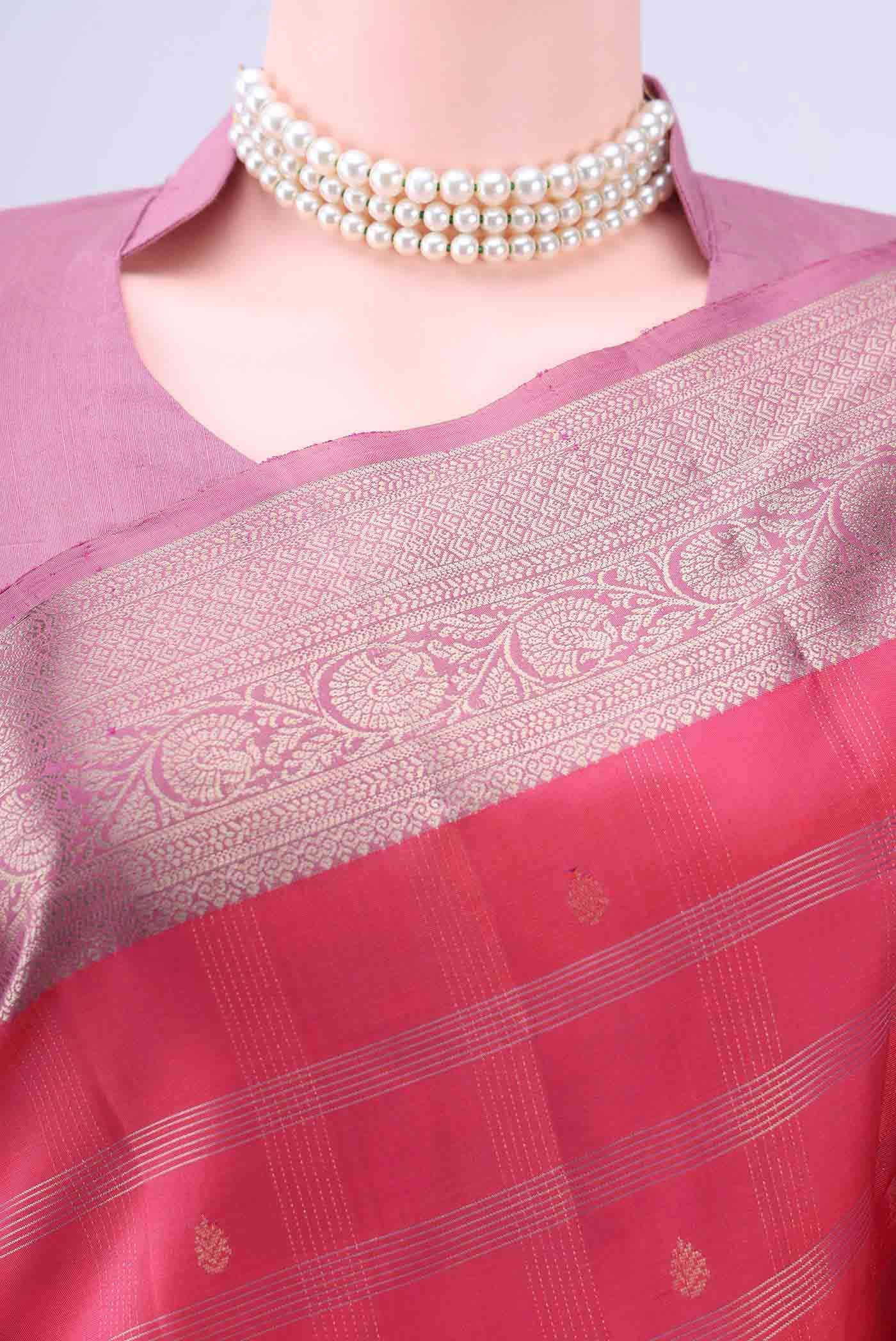Imperial Pink Soft Silk Saree
