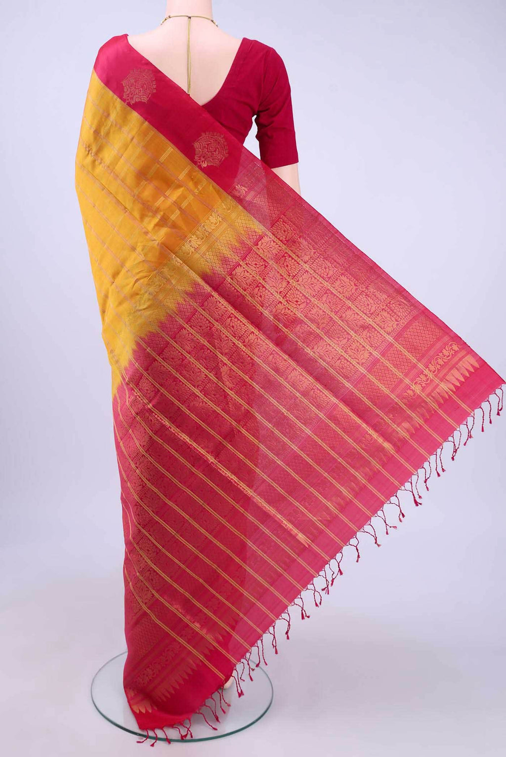 no Dual Tone Soft Silk Saree