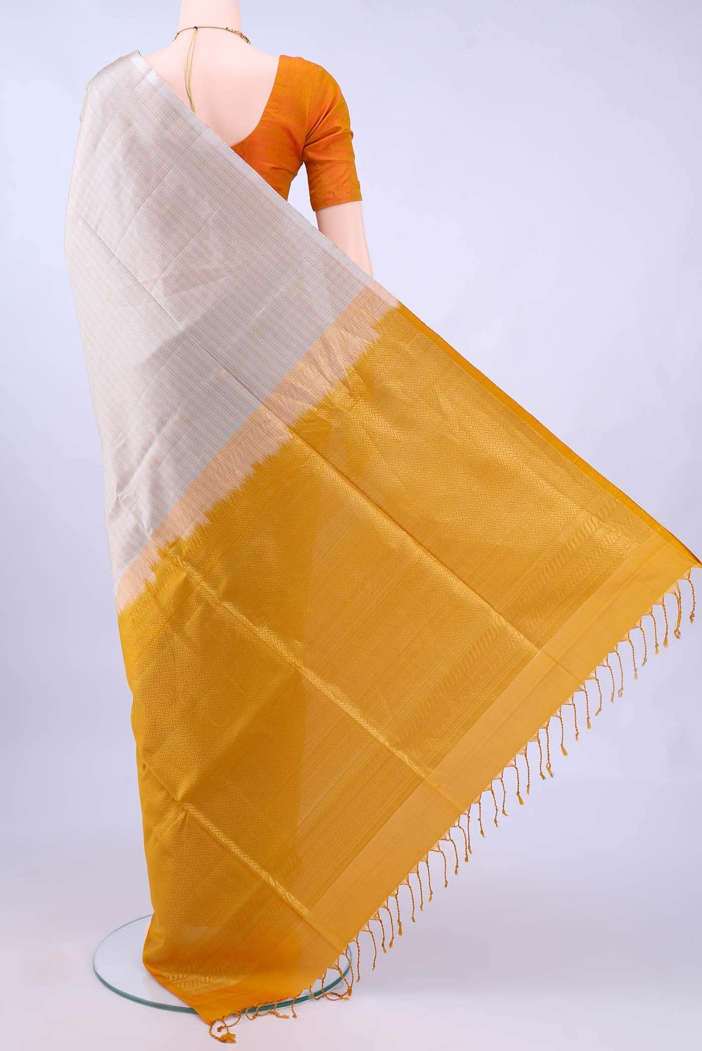 Beige Soft Silk Saree