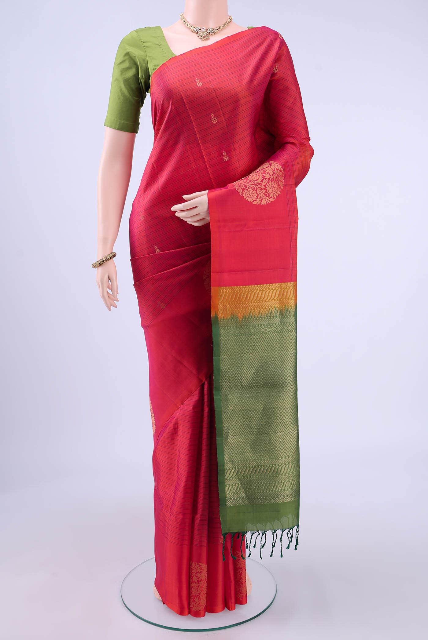 Rust Soft Silk Saree