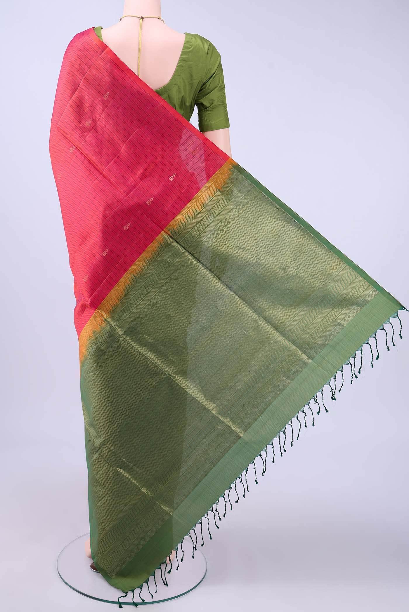 Rust Soft Silk Saree