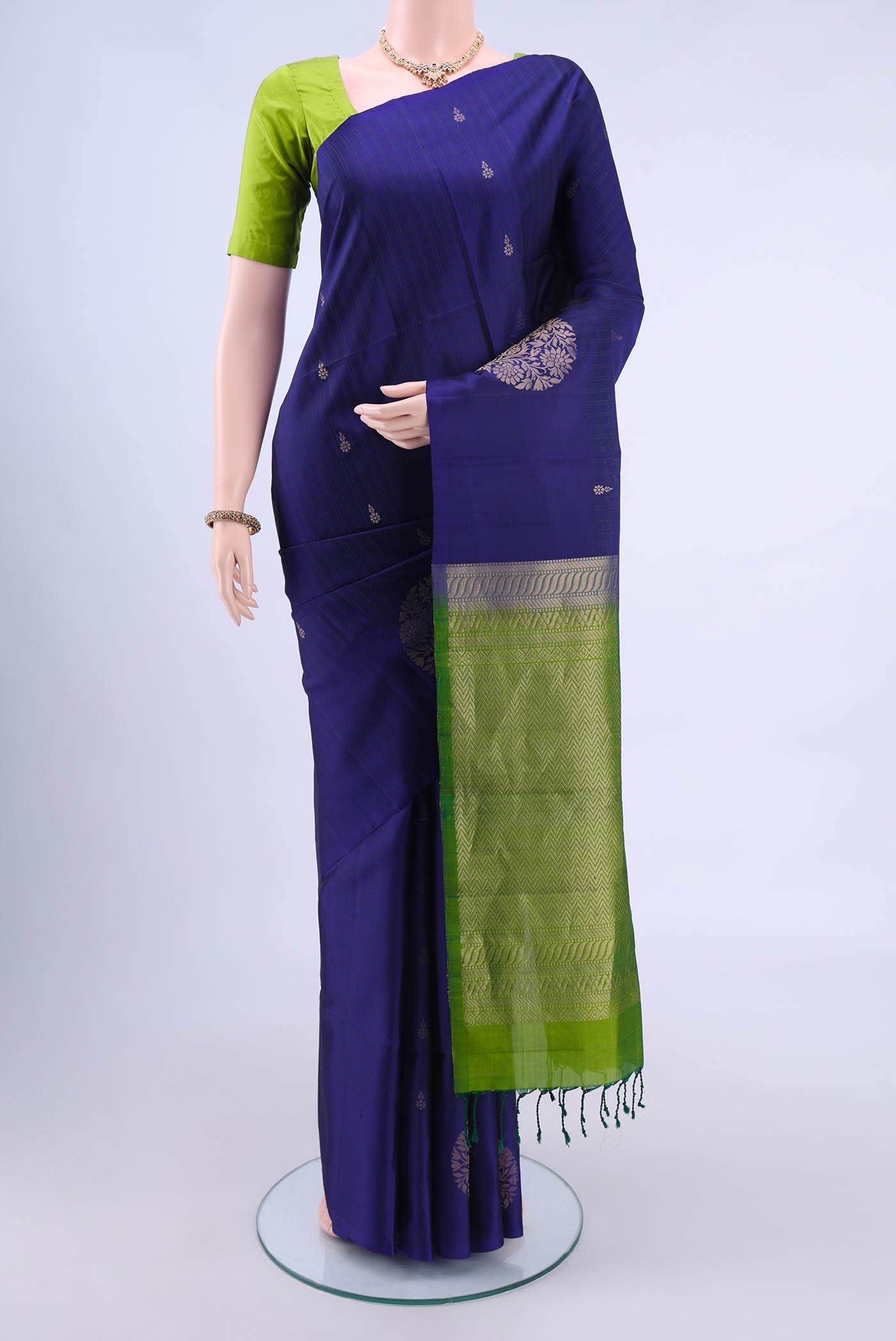 Navy Blue Soft Silk Saree