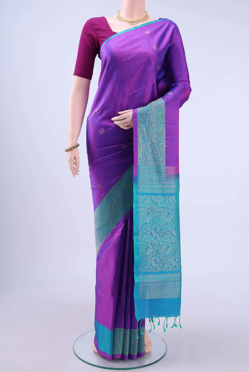 Magenta Soft Silk Saree