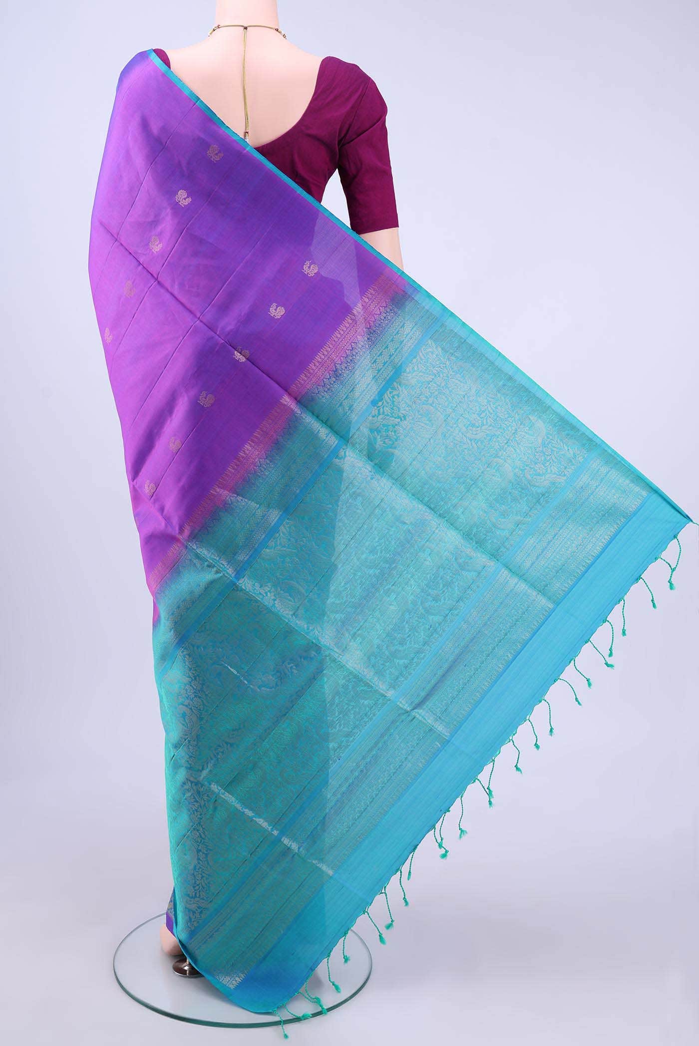 Magenta Soft Silk Saree