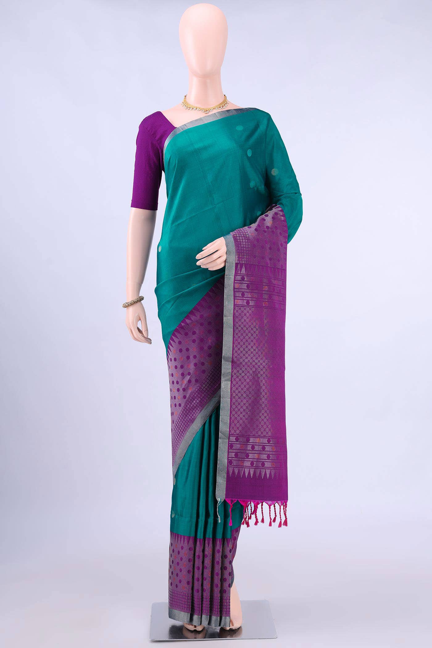 Blue Soft Silk Saree