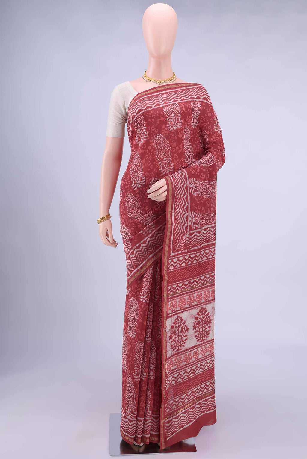 Bottle Green Kantha Silk Saree