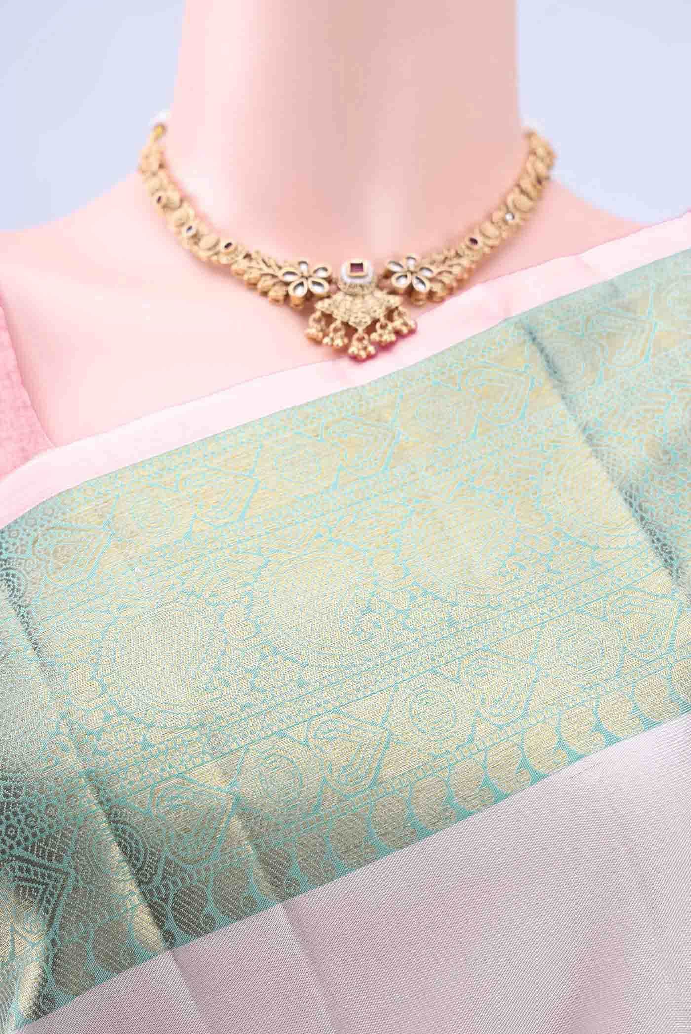 Off White Kanchipuram Saree