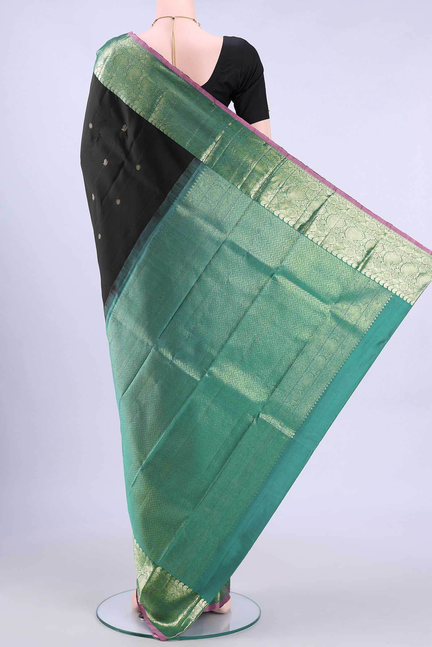 Black Kanchipuram Saree