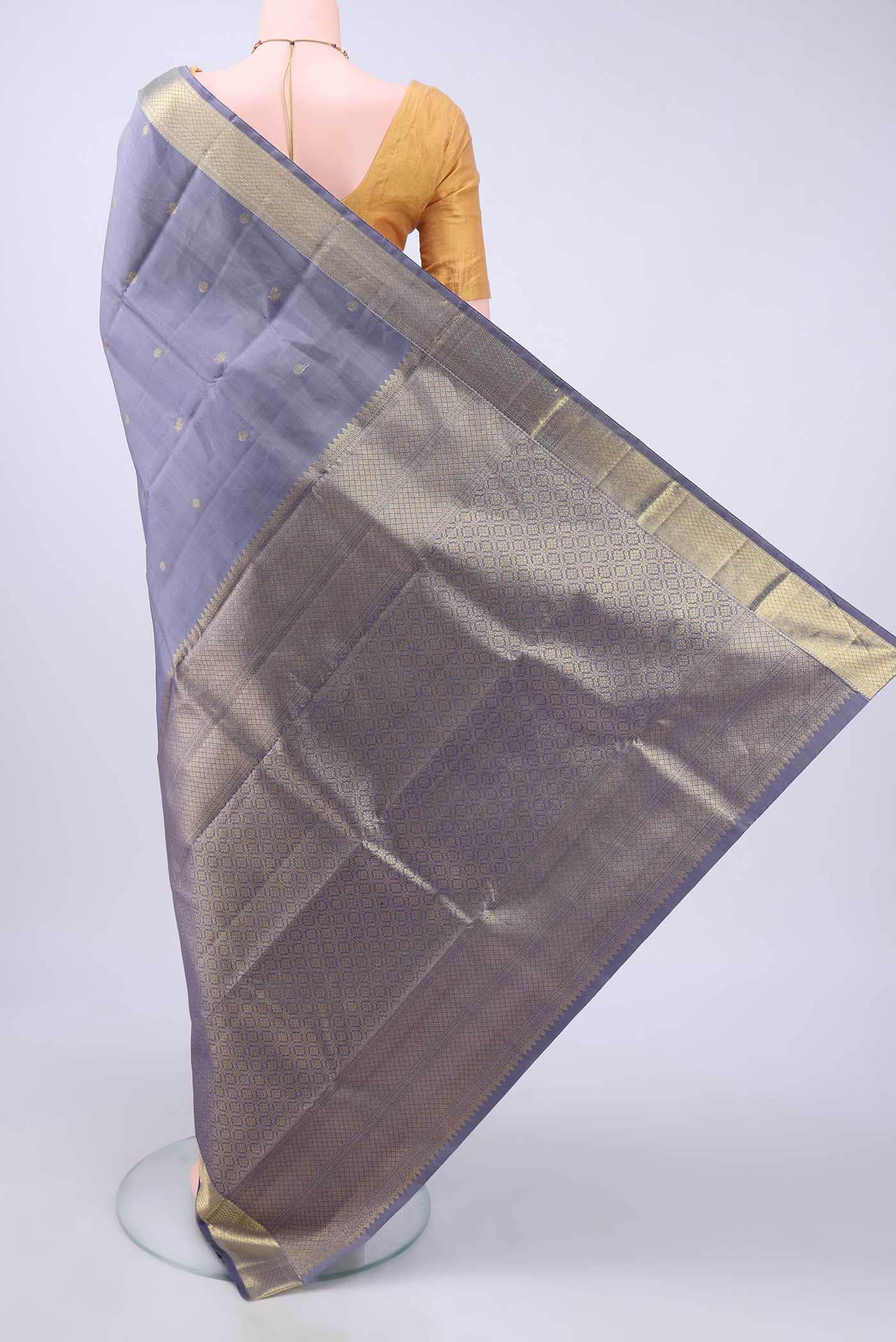 Lavender Kanchipuram Saree