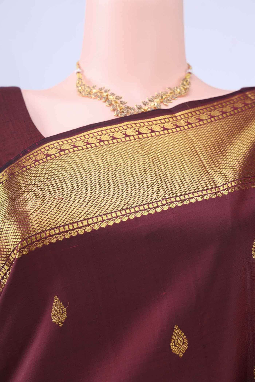 Brown Kanchipuram Saree