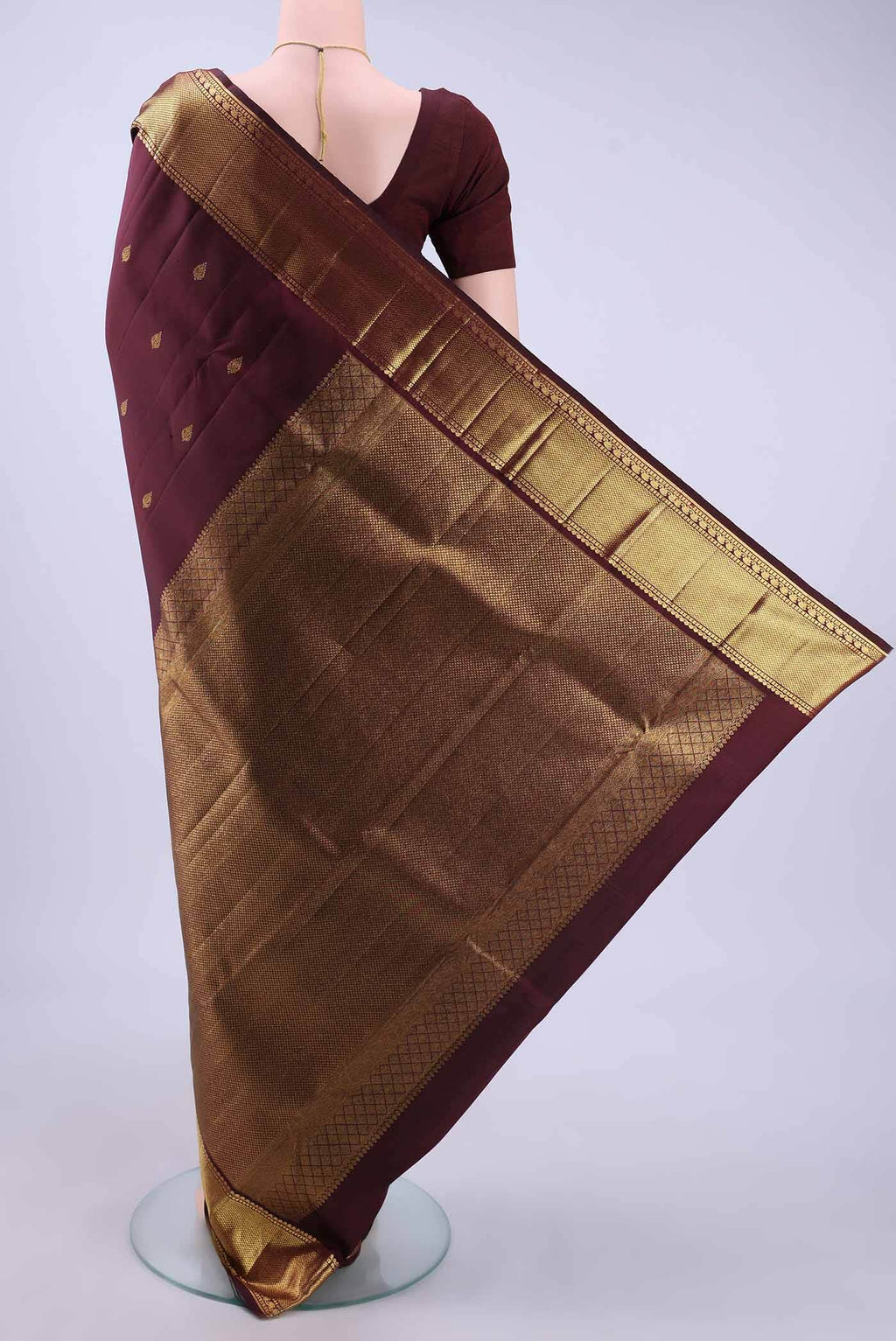 Brown Kanchipuram Saree