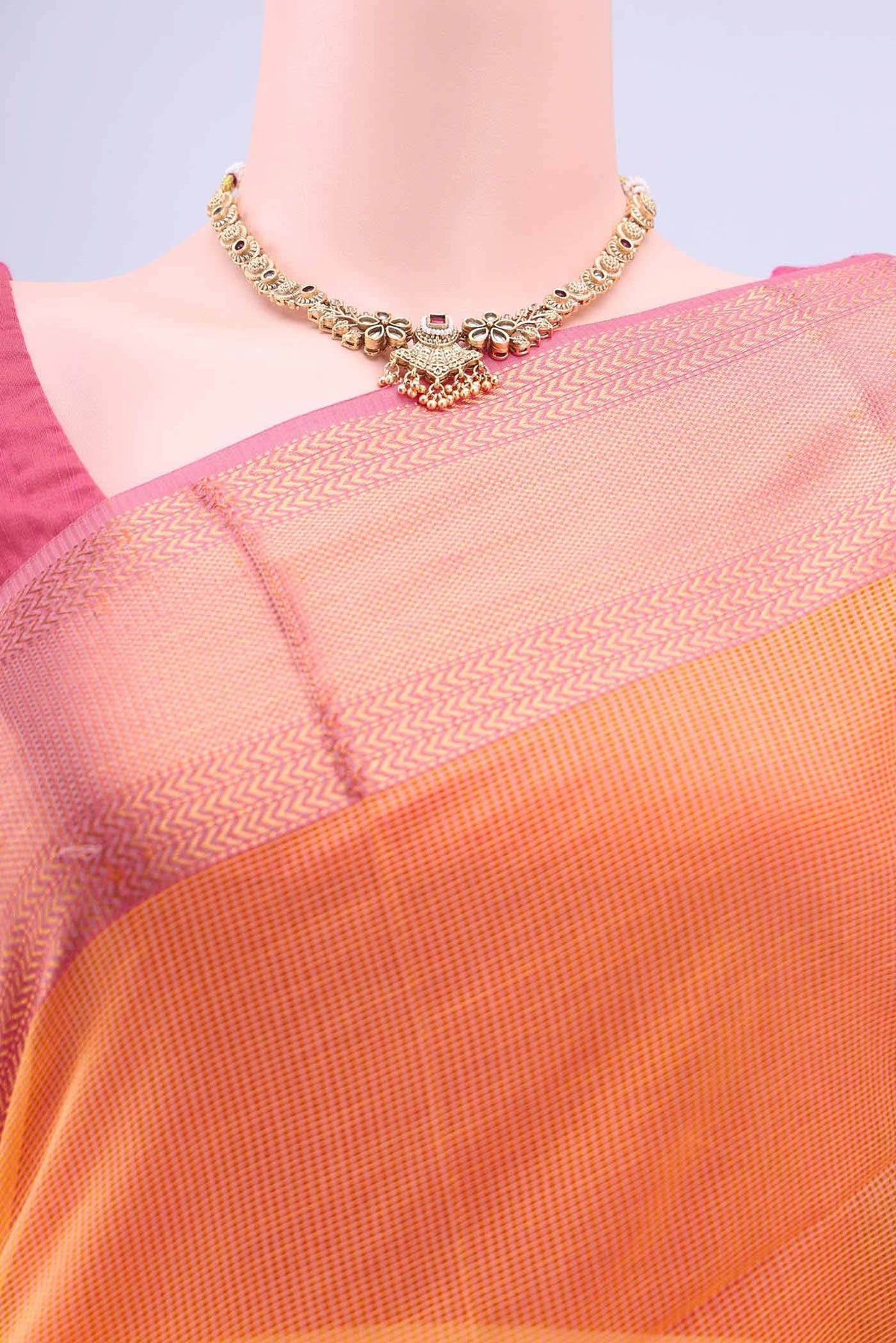 Sandal Maheshwari Silk Cotton Saree