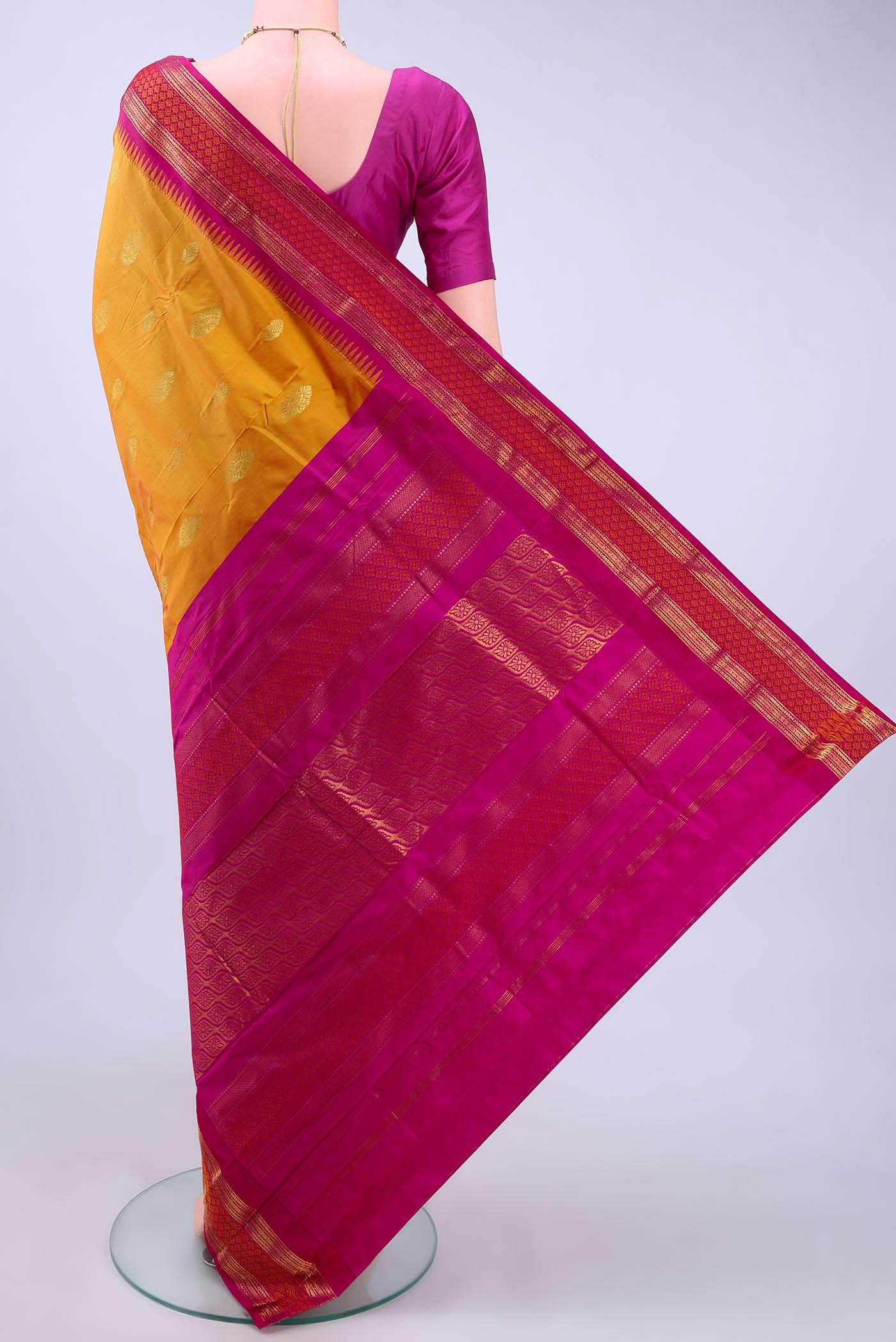Green Blended Bangalore Silk - kadyal Saree