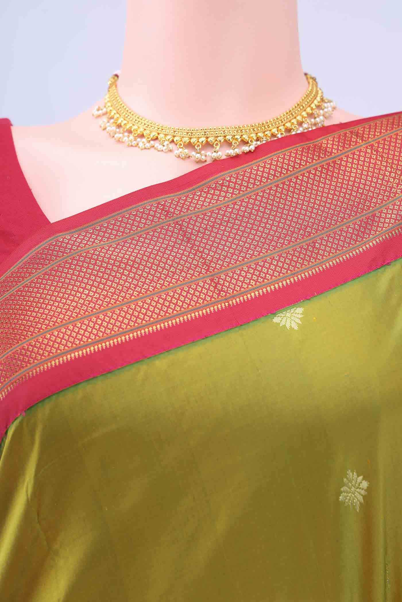 Light Green Blended Bangalore Silk - kadyal Saree