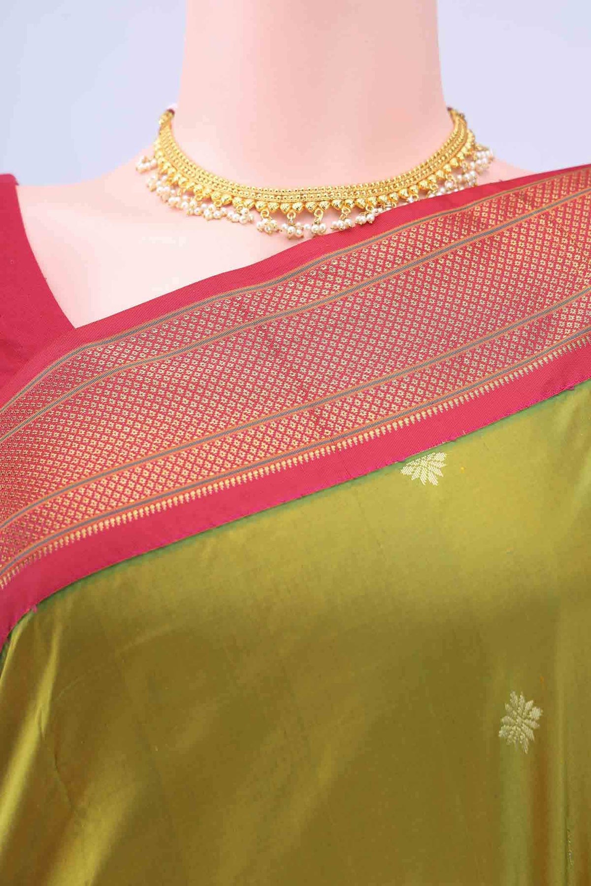 Light Green Blended Bangalore Silk - kadyal Saree