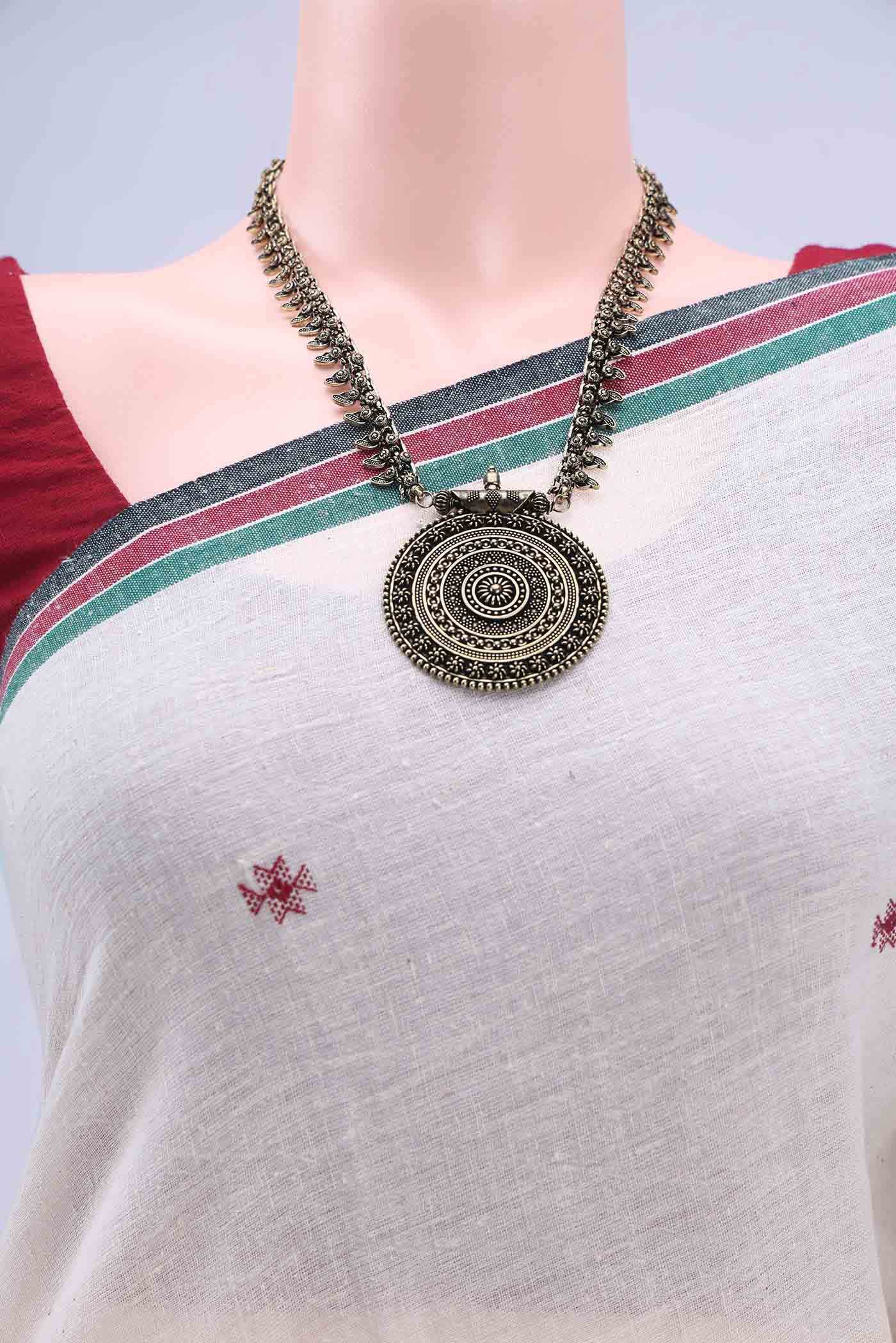 Off White Khadi Cotton Saree