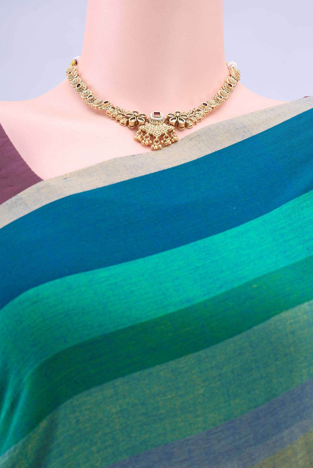 Multi Khadi Cotton Saree