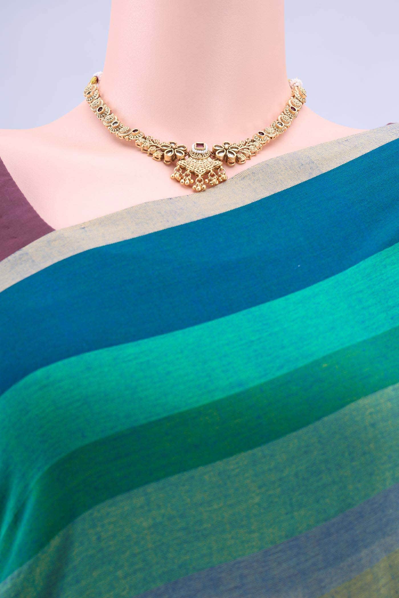 Multi Khadi Cotton Saree