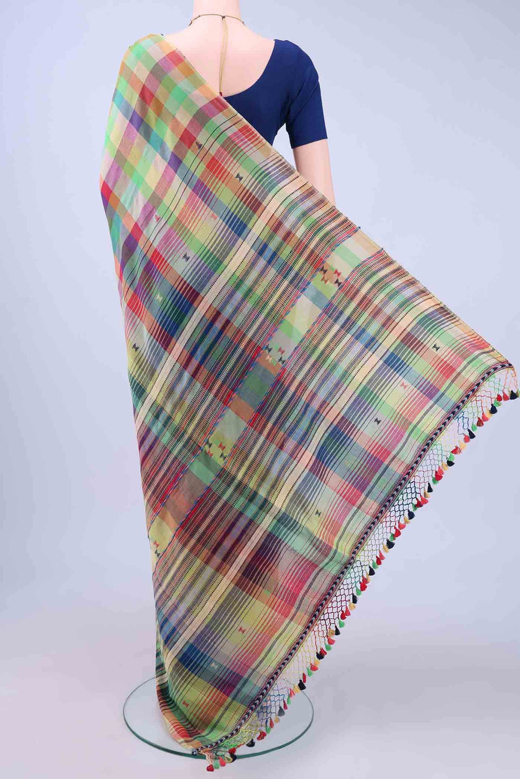 Multi Khadi Cotton Saree