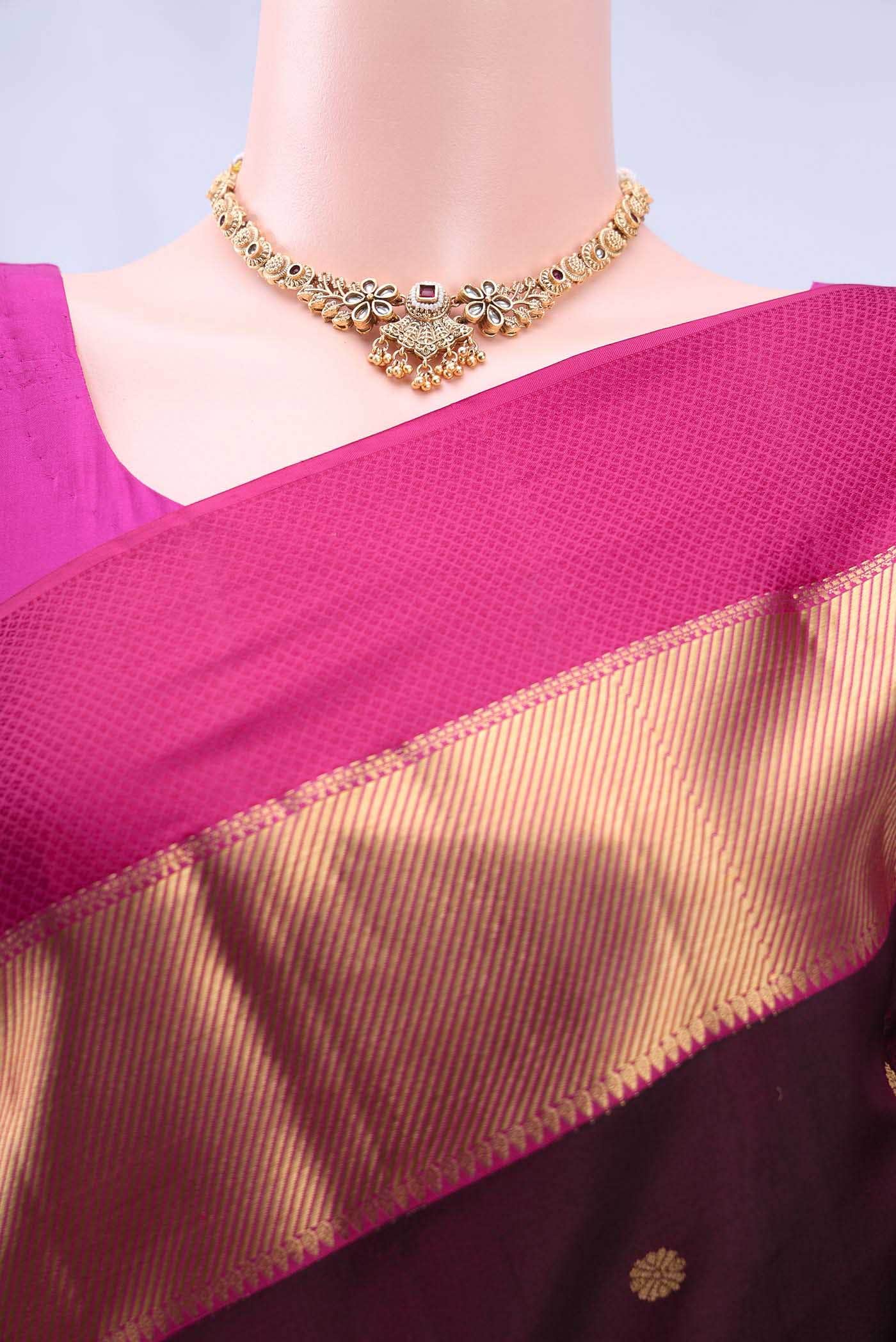 Brown Nangavalli Silk [ Salem ] Saree