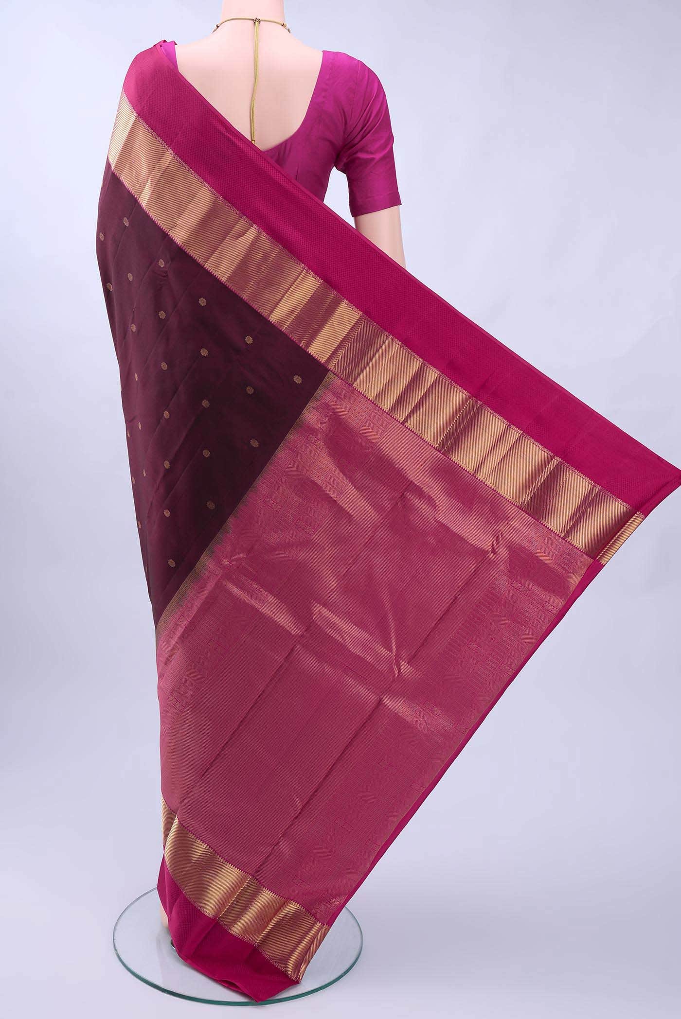 Brown Nangavalli Silk [ Salem ] Saree