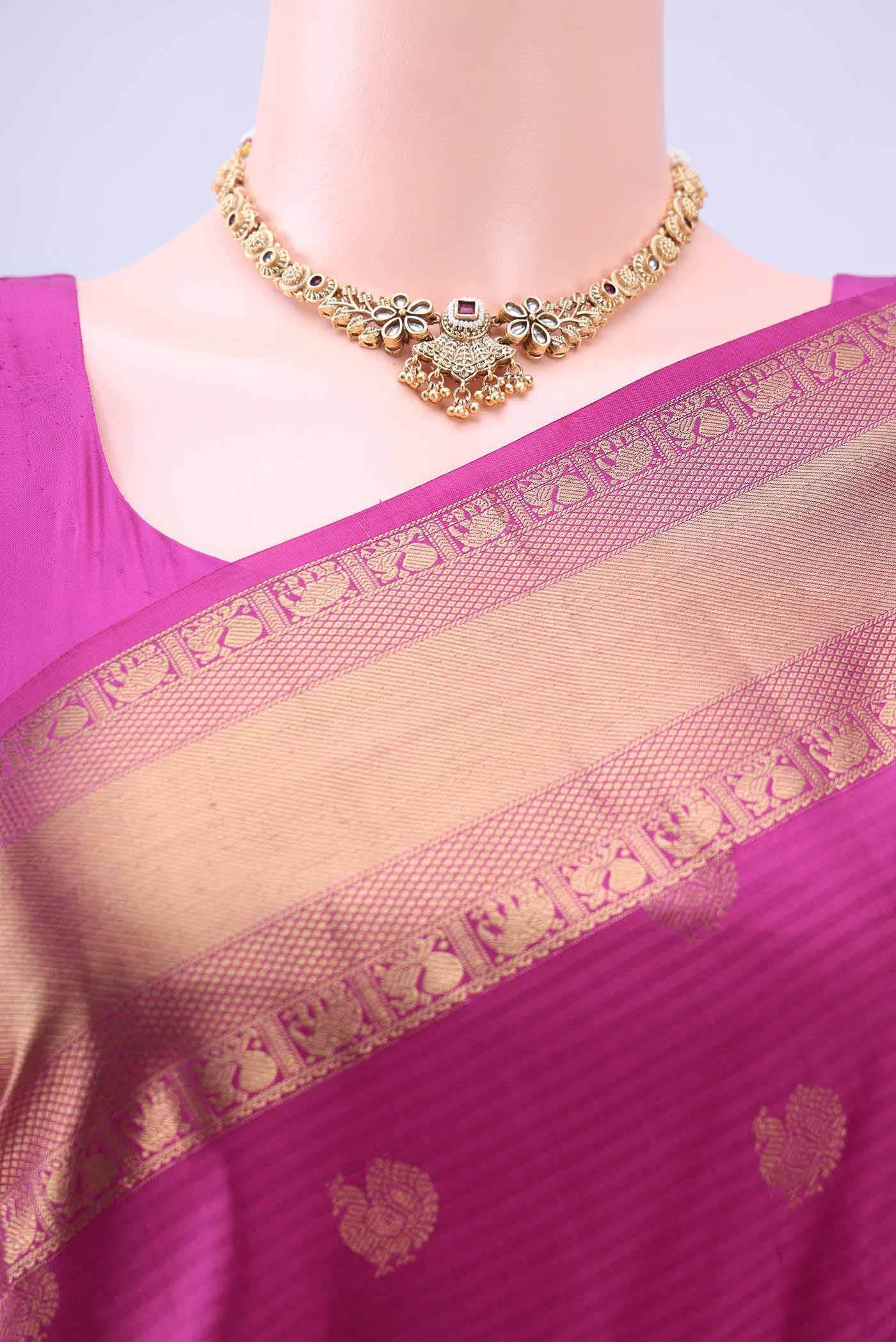 Rani Pink Nangavalli Silk [ Salem ] Saree