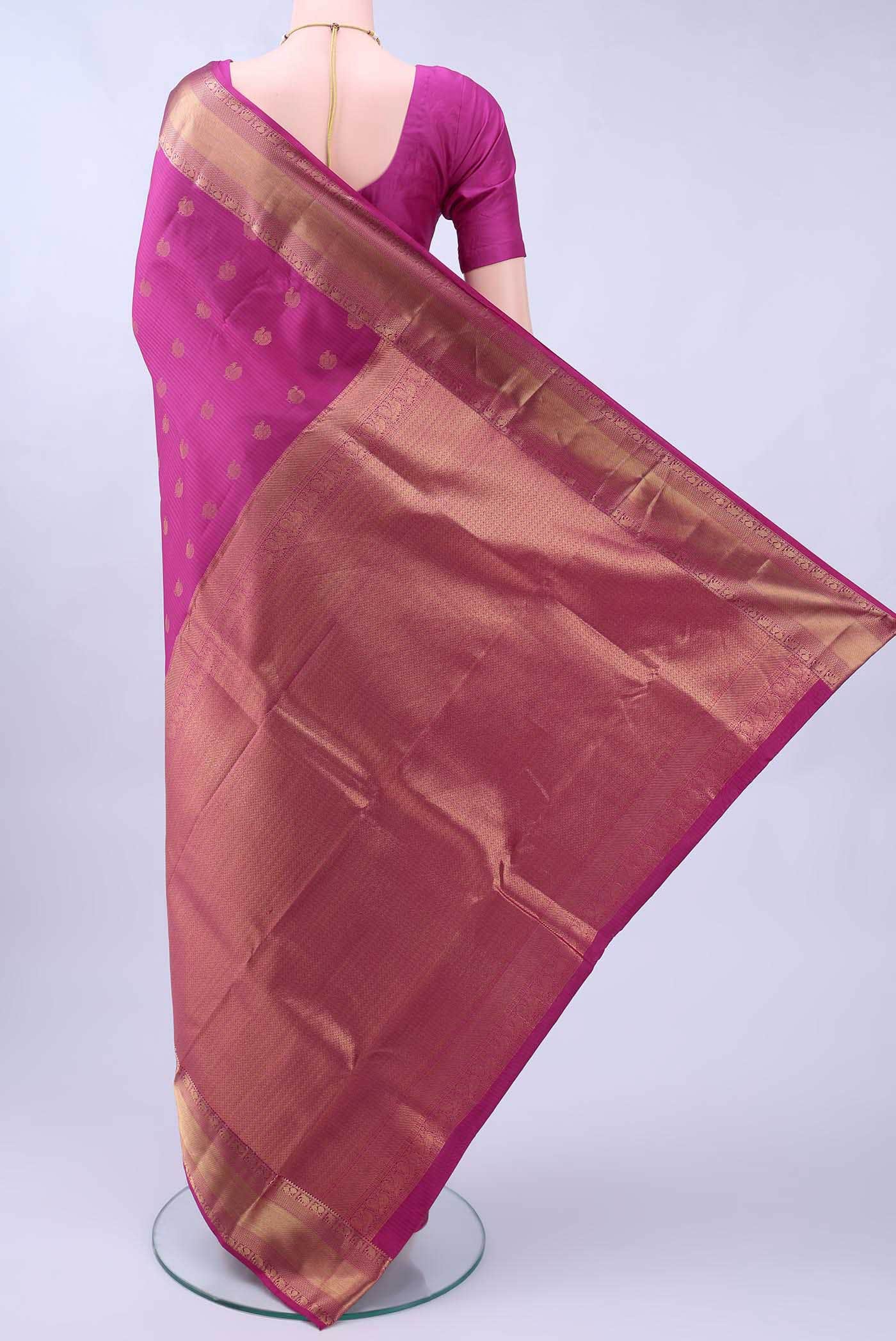 Rani Pink Nangavalli Silk [ Salem ] Saree