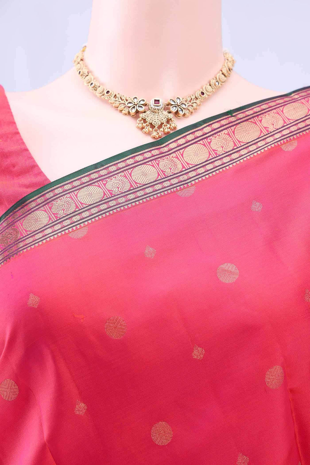 Imperial Pink Nangavalli Silk [ Salem ] Saree