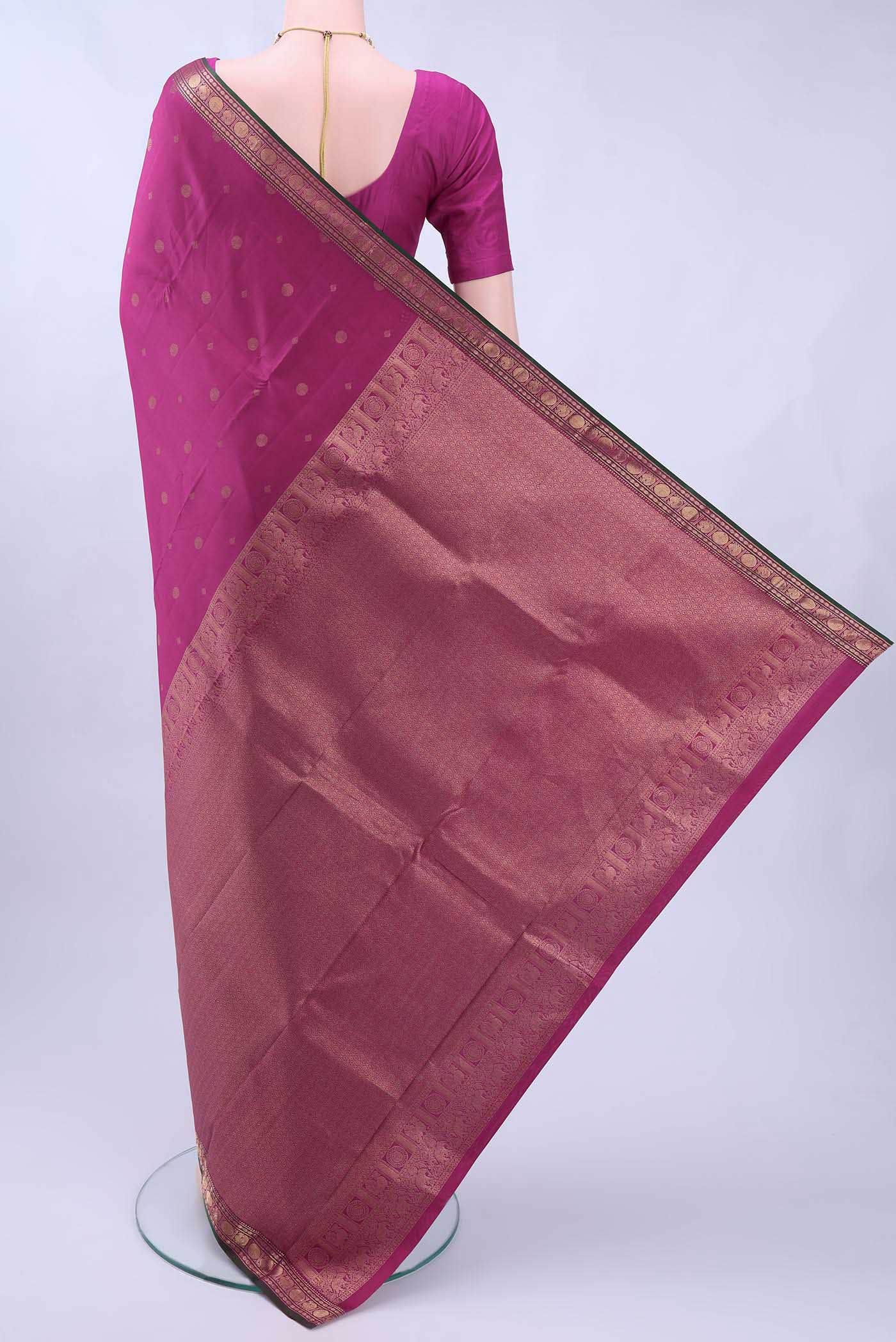 Magenta Nangavalli Silk [ Salem ] Saree