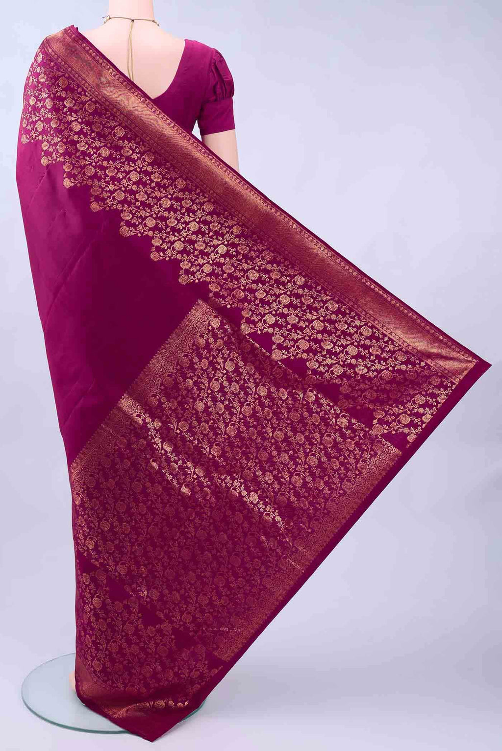 Magenta Kanchipuram Saree