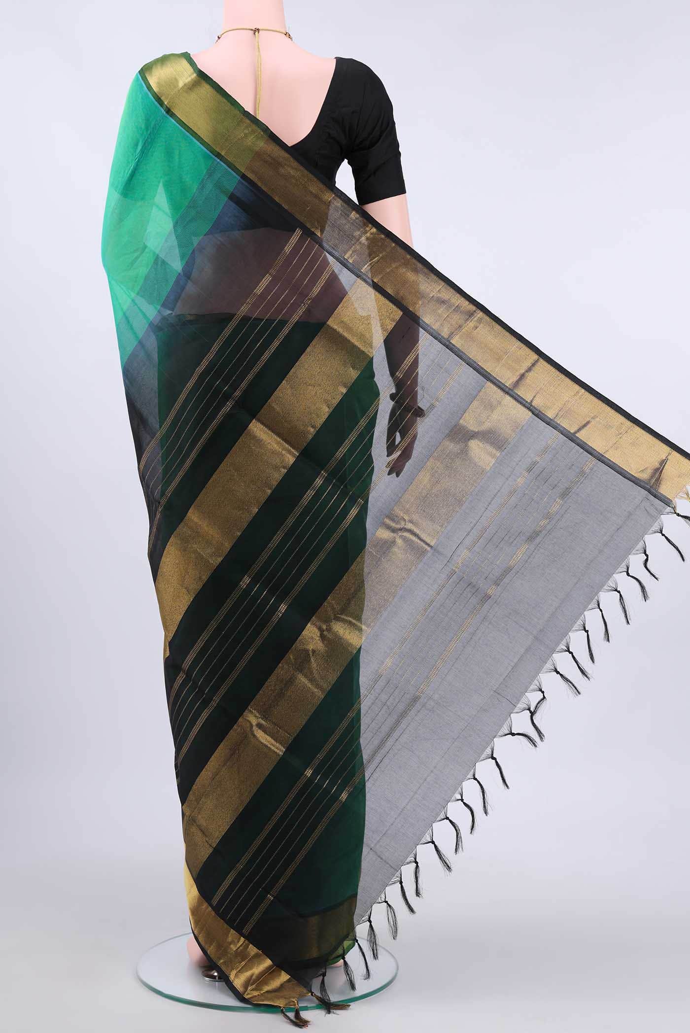 Sea Green Coimbatore Silk Cotton Saree
