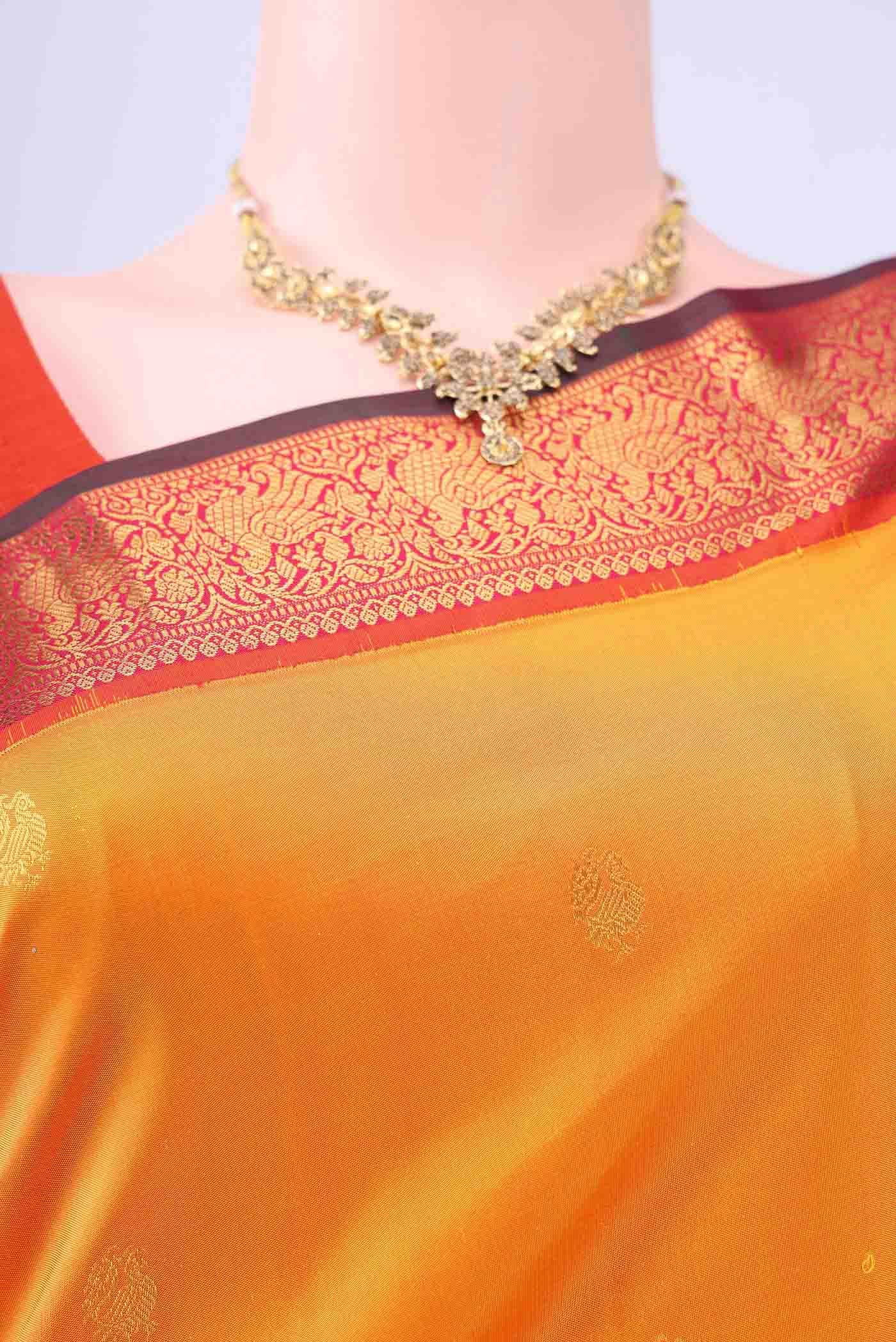 Yellow Kanchipuram Saree