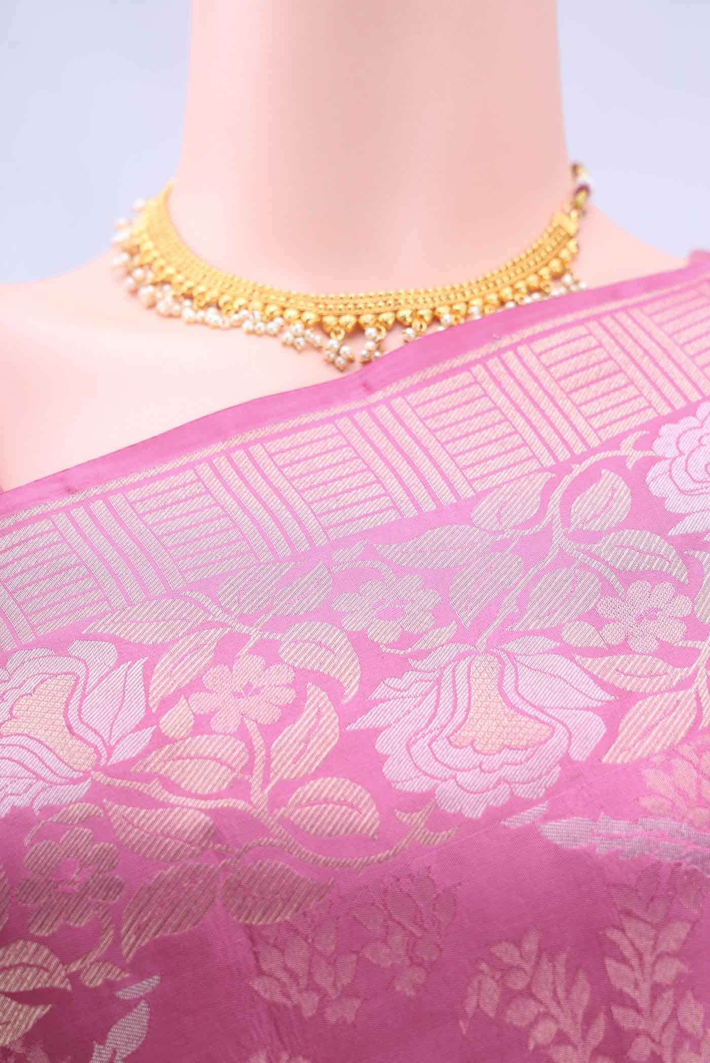 Pink Soft Silk Saree