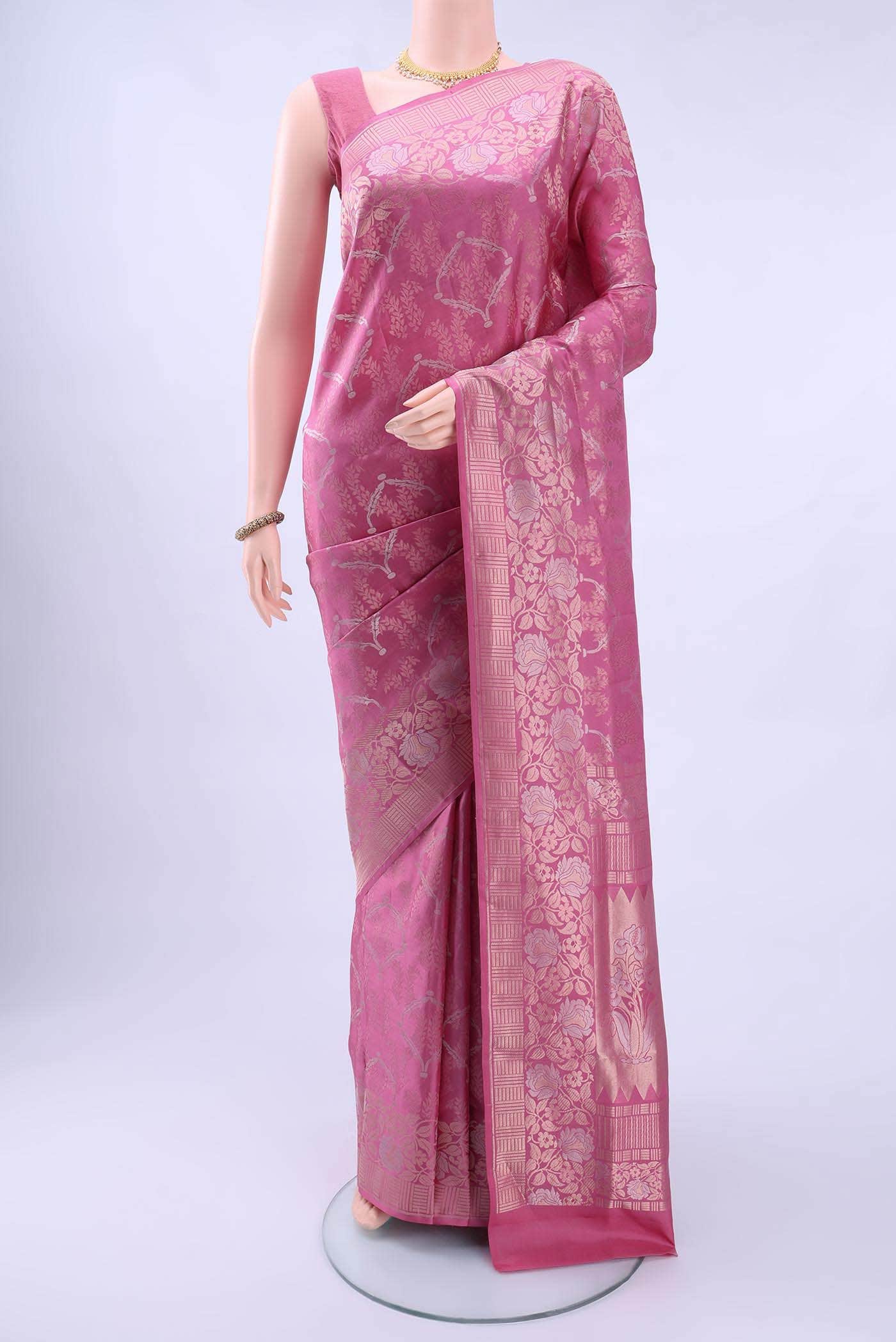 Pink Soft Silk Saree