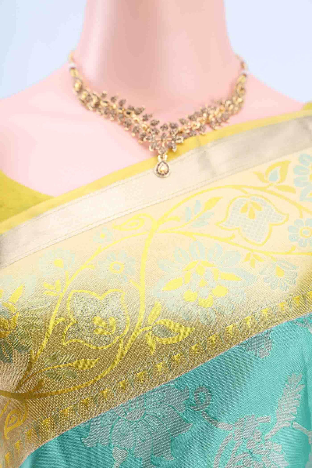 Mint Green Soft Silk Saree