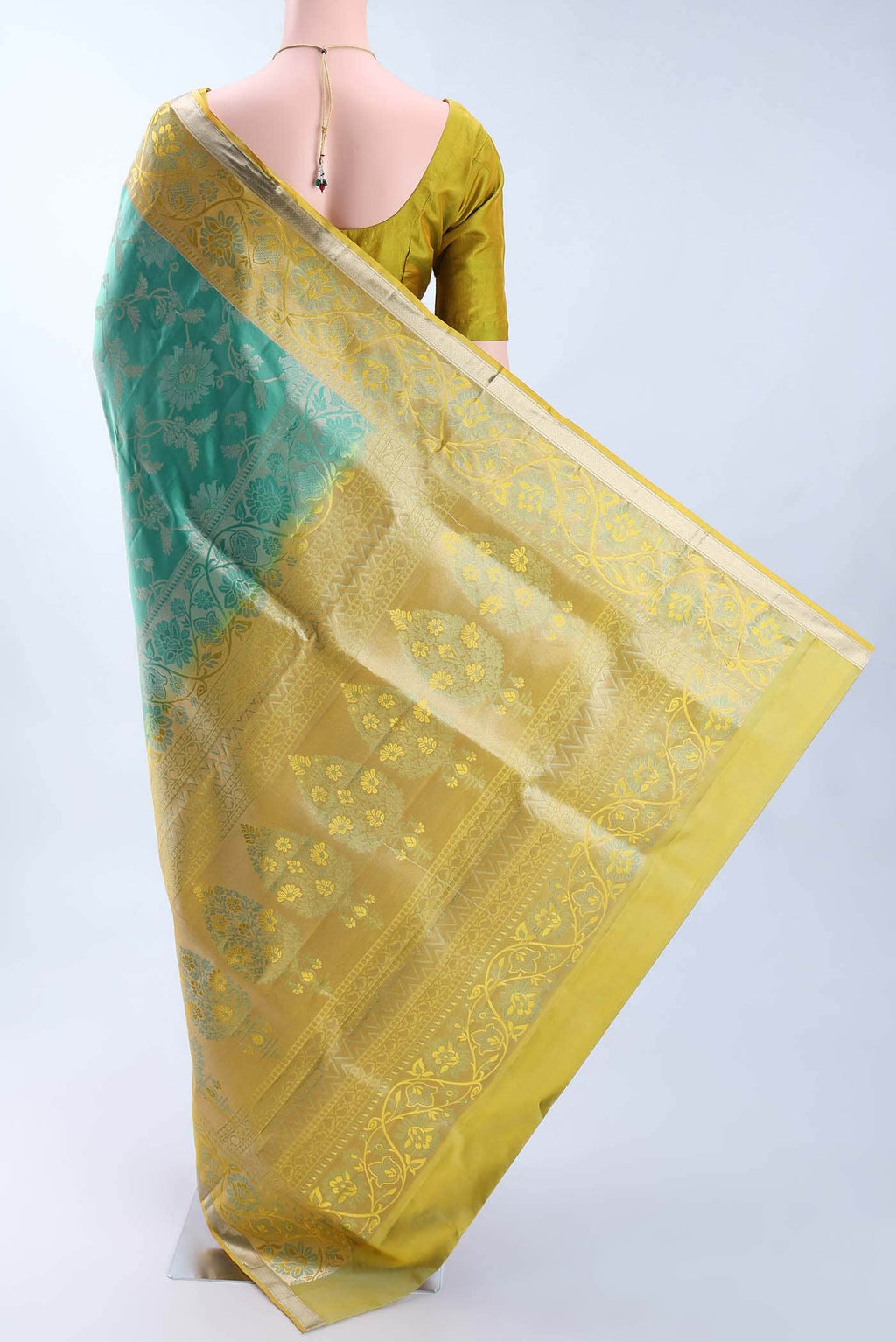 Mint Green Soft Silk Saree