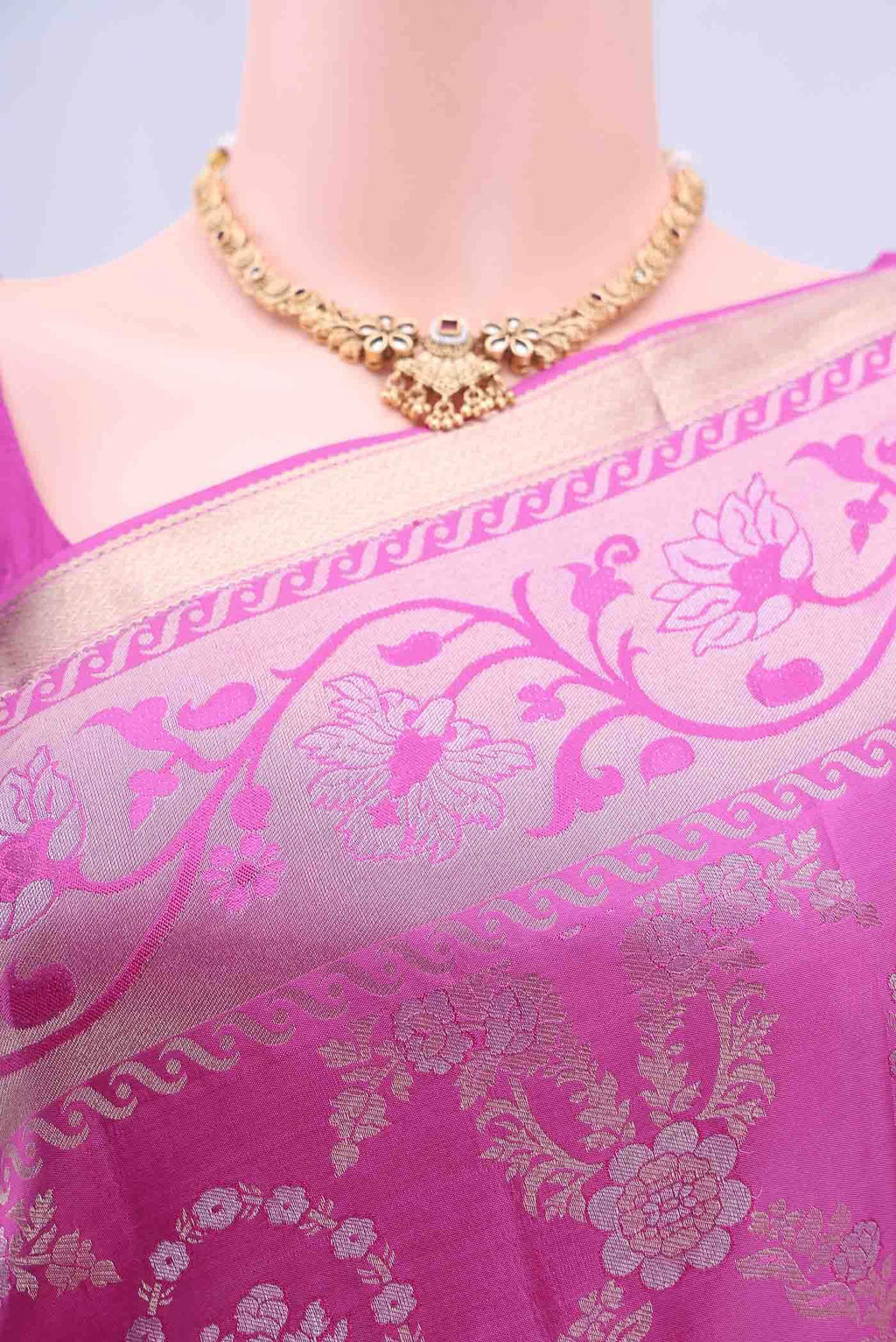 Pink Soft Silk Saree